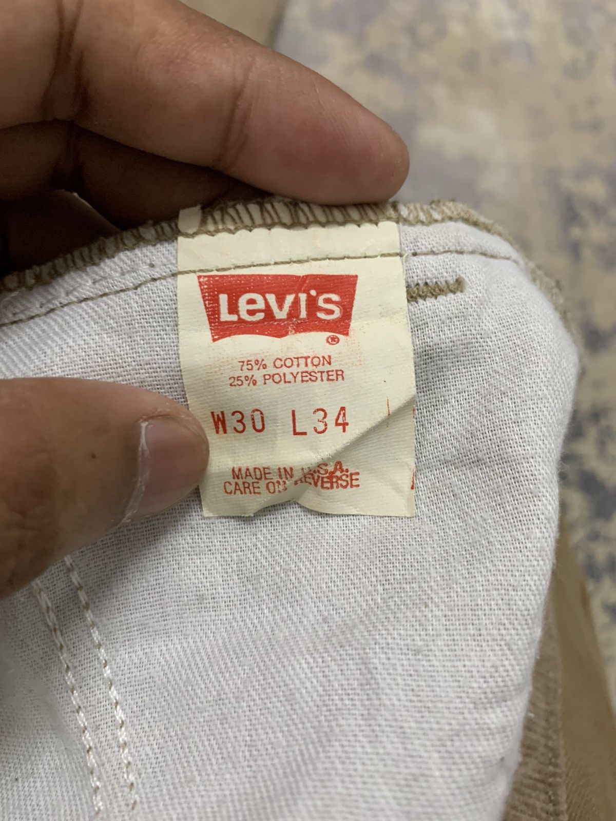 Levi's Vintage Levis Corduroy Jeans White Tab Made In Usa 28x25.5 Size US 28 / EU 44 - 9 Thumbnail