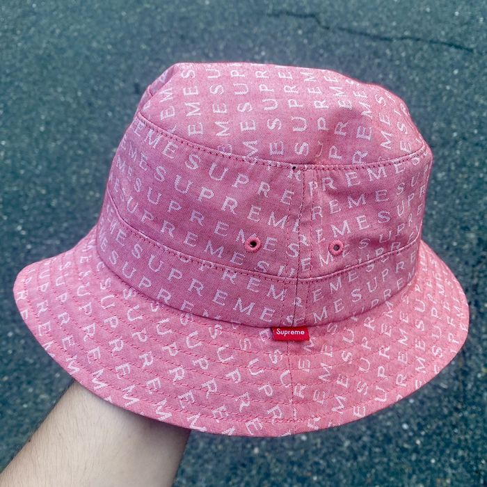 Supreme Supreme SS20 Jacquard Logo Denim Crusher Hat | Grailed