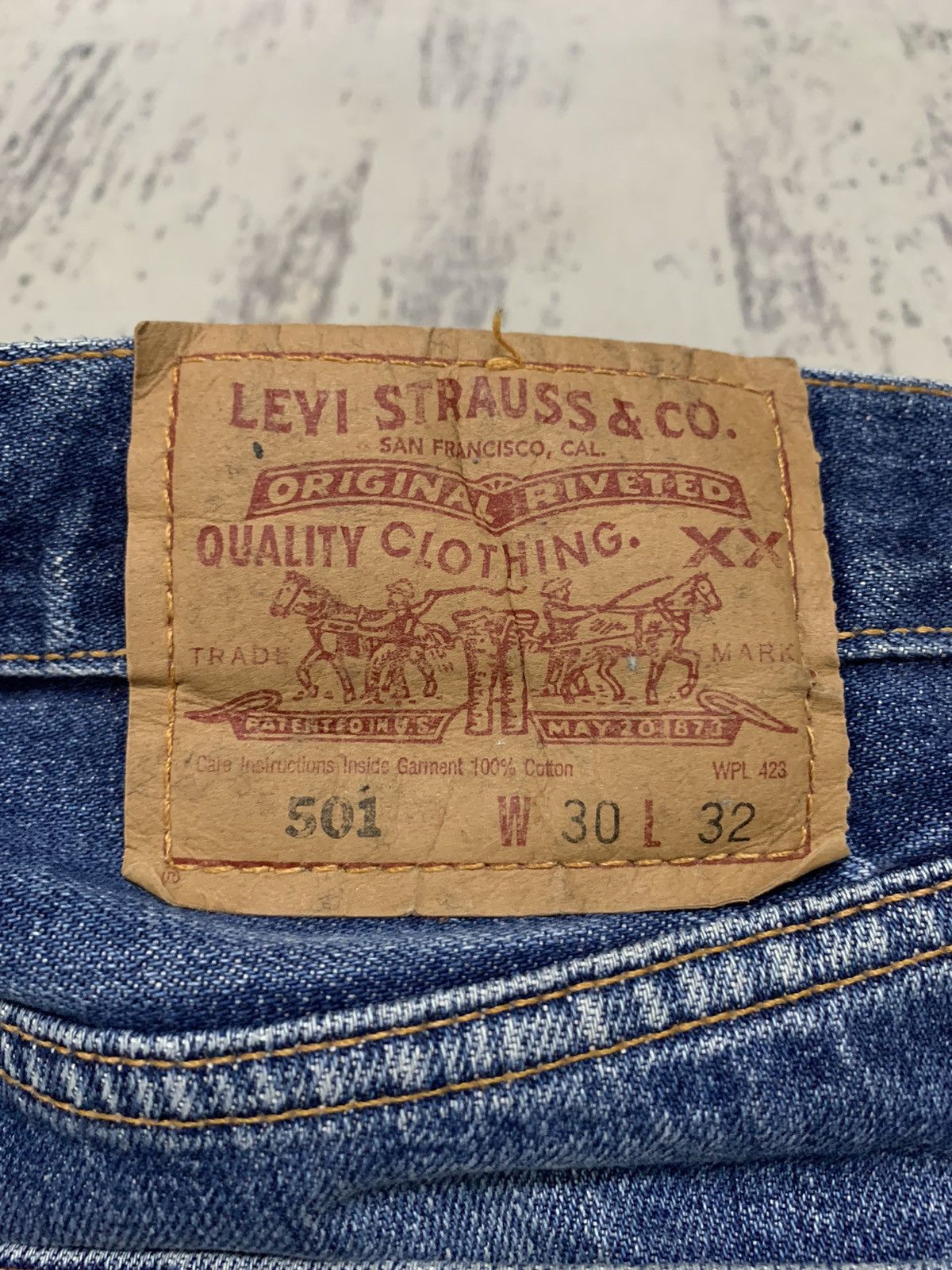 Levi's Vintage Levis 501 Distressed Denim Jeans W28x30.5 Size US 28 / EU 44 - 15 Thumbnail
