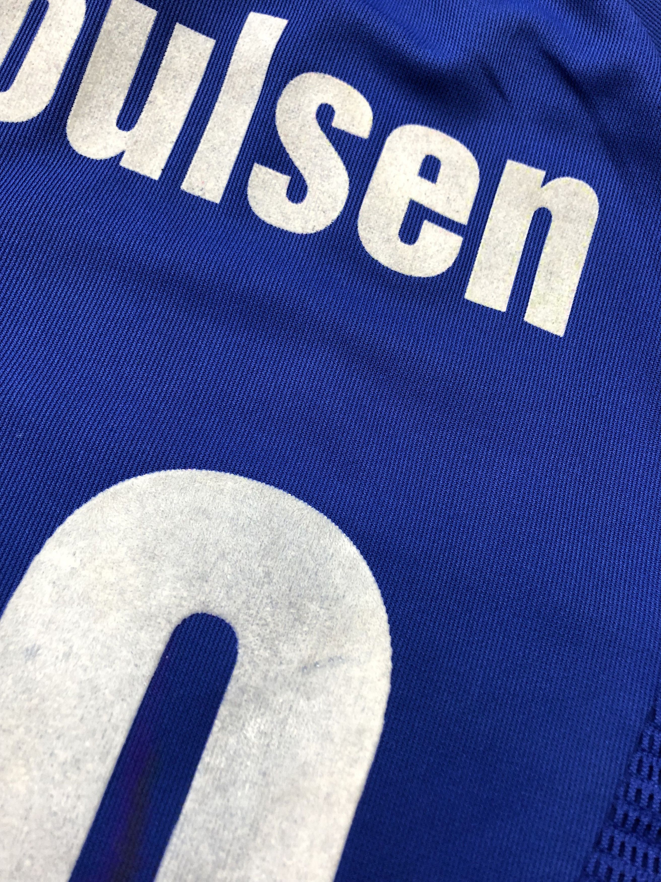 Schalke football shirt 20 Poulsen 2002 Jersey Tee Y2K Sport