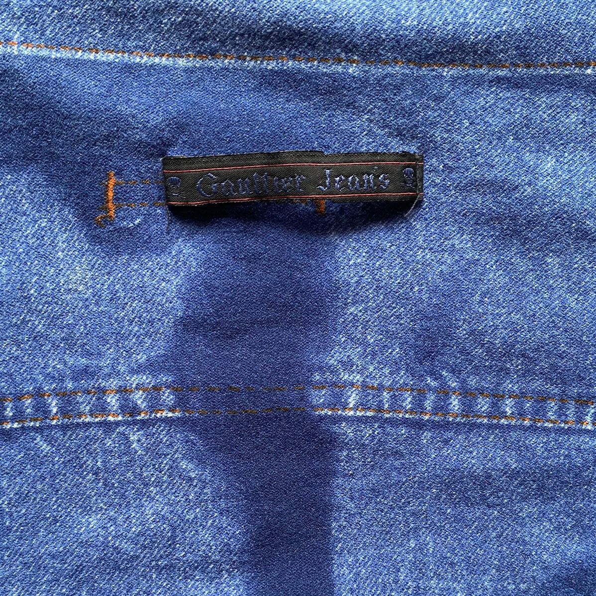 Jean Paul Gaultier Vintage SS97 trompe l'oeil Denim Top Size M / US 6-8 / IT 42-44 - 4 Thumbnail
