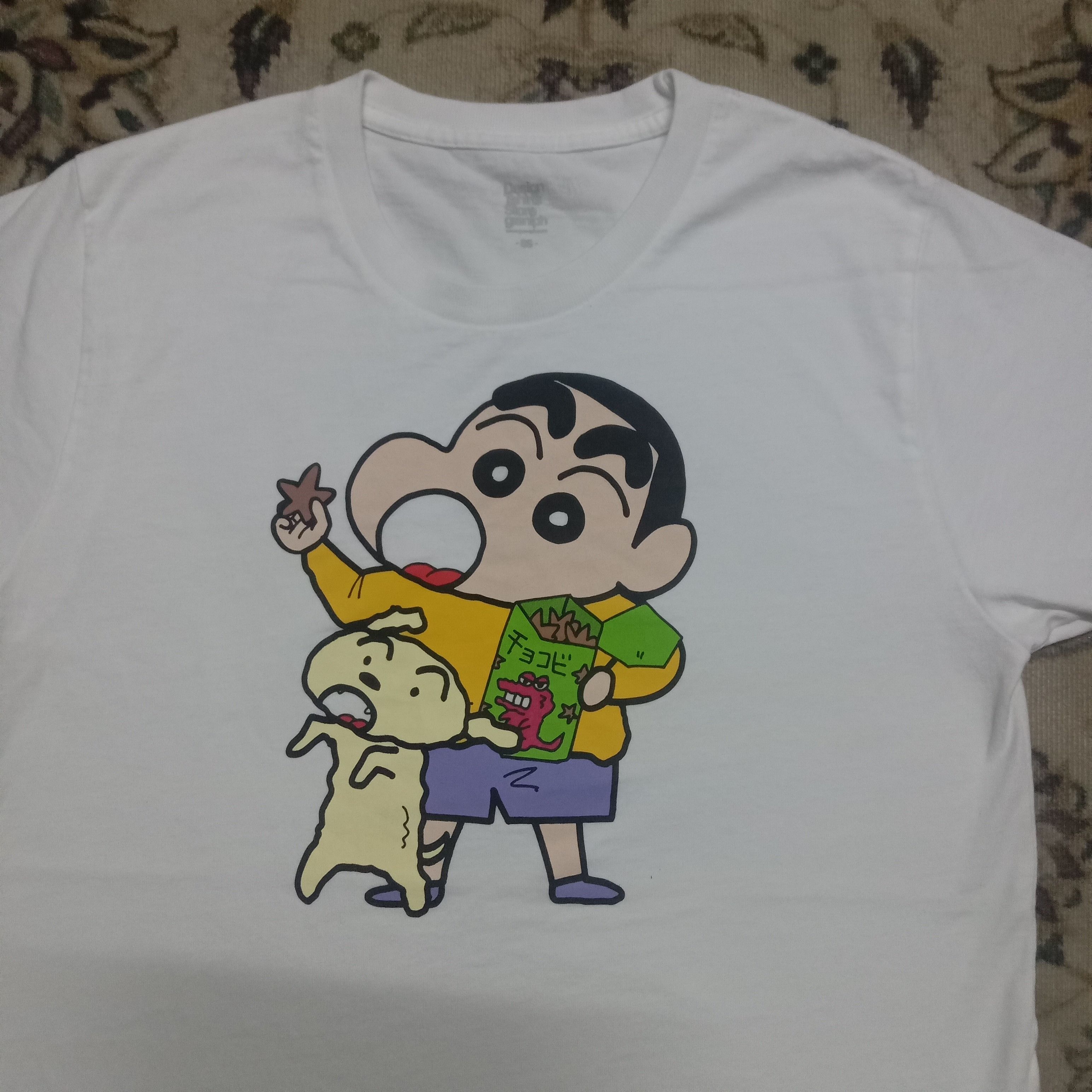 Anime Rare Graniph x manga Shin chan Tee Doraemon Chibi Maruko Size US S / EU 44-46 / 1 - 2 Thumbnail
