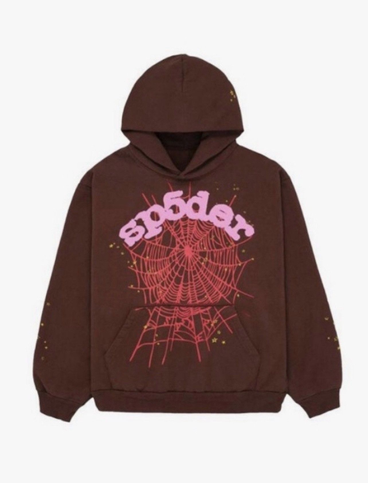 Young Thug Sp5der Web Hoodie Brown Large | Grailed