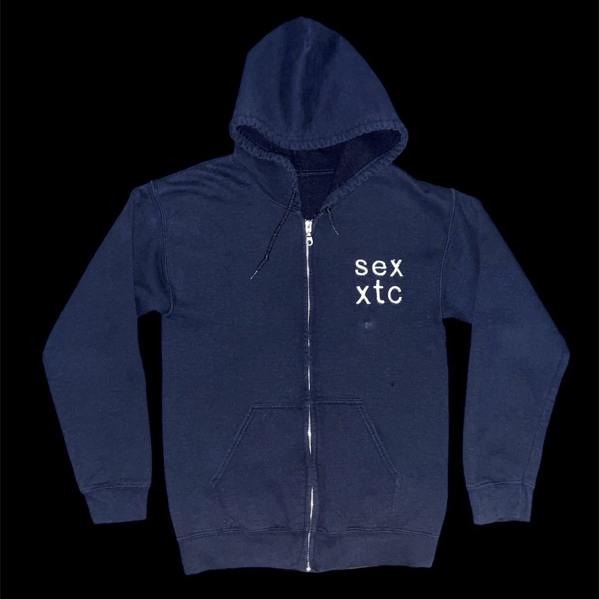 image of Avant Garde Sex Xtc Hoodie in Blue, Men's (Size Small)
