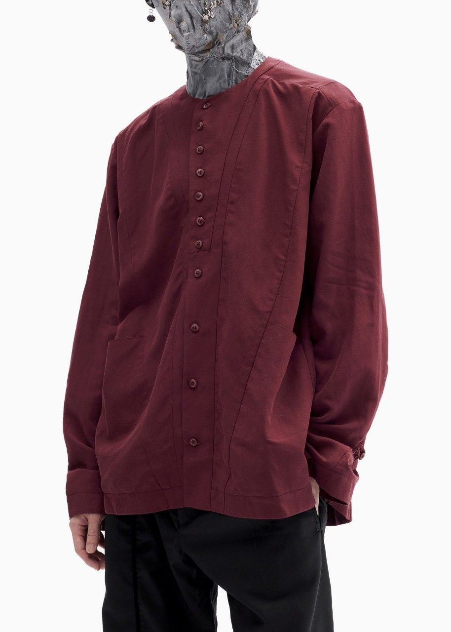 image of Professor E Professor.e 22Ss｜E Tunic (Burgundy) in Burgundy Red, Men's (Size Medium)