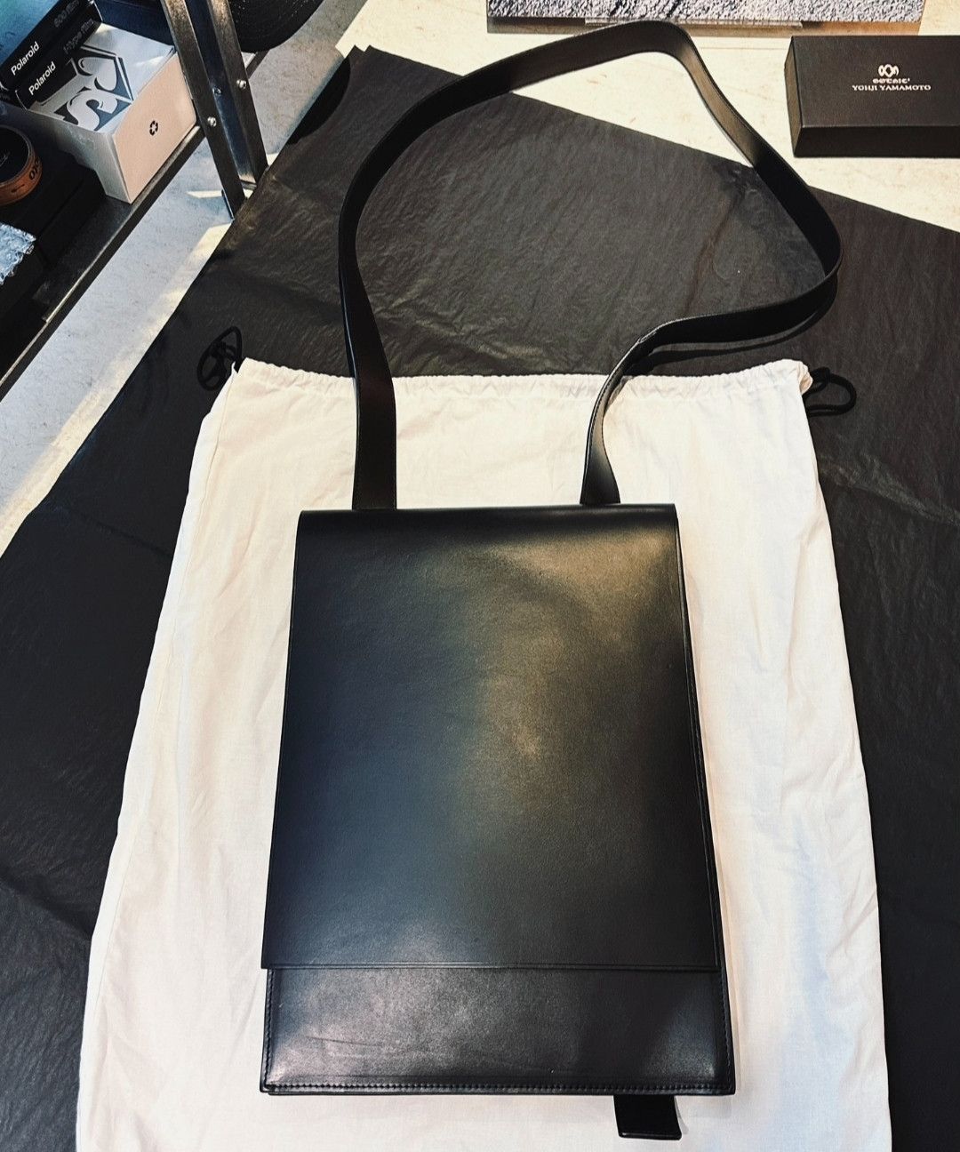 Yohji Yamamoto Yohji Yamamoto 22aw Italian Leather Messager Bag Size ONE SIZE - 4 Thumbnail