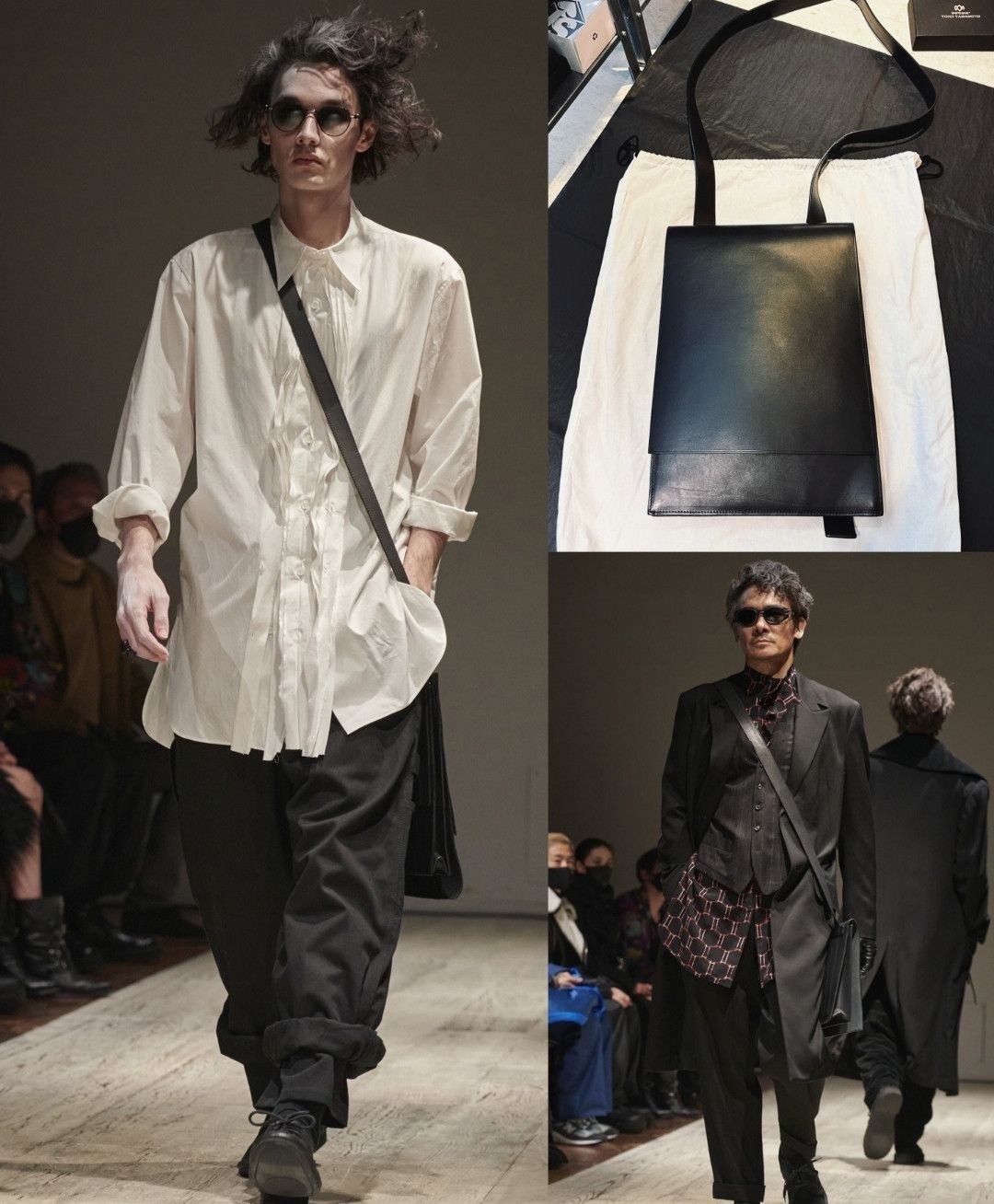 Yohji Yamamoto 22aw Italian Leather Messager Bag