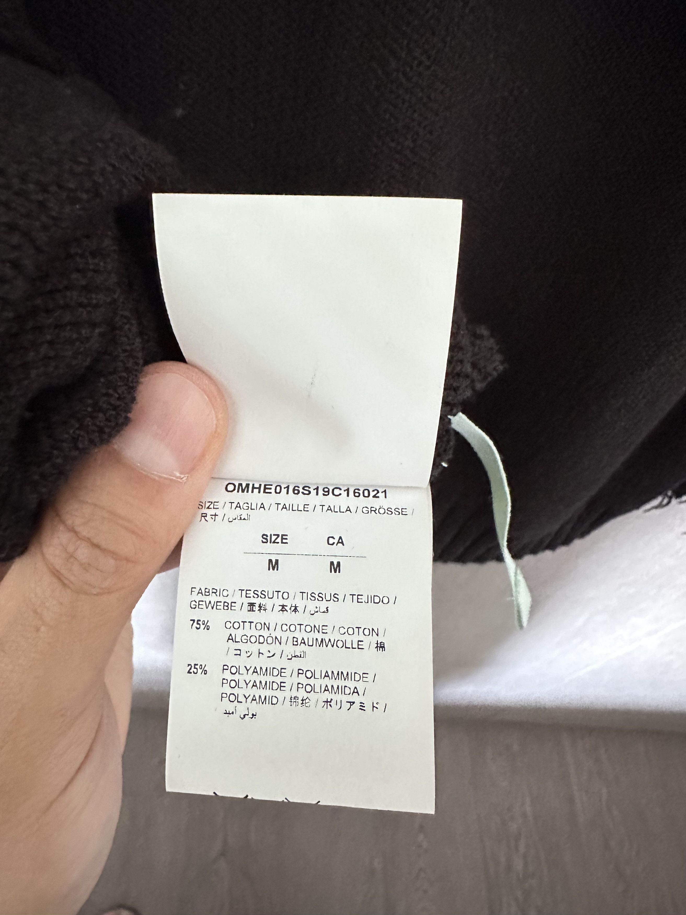 Off-White OFF-WHITE Distressed Logo Intarsia Wool Sweater Black/Yellow Size US M / EU 48-50 / 2 - 4 Thumbnail