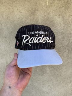 vintage 90s NOS Oakland Raiders sports specialties shadow snapback hat -  deadstock pro line