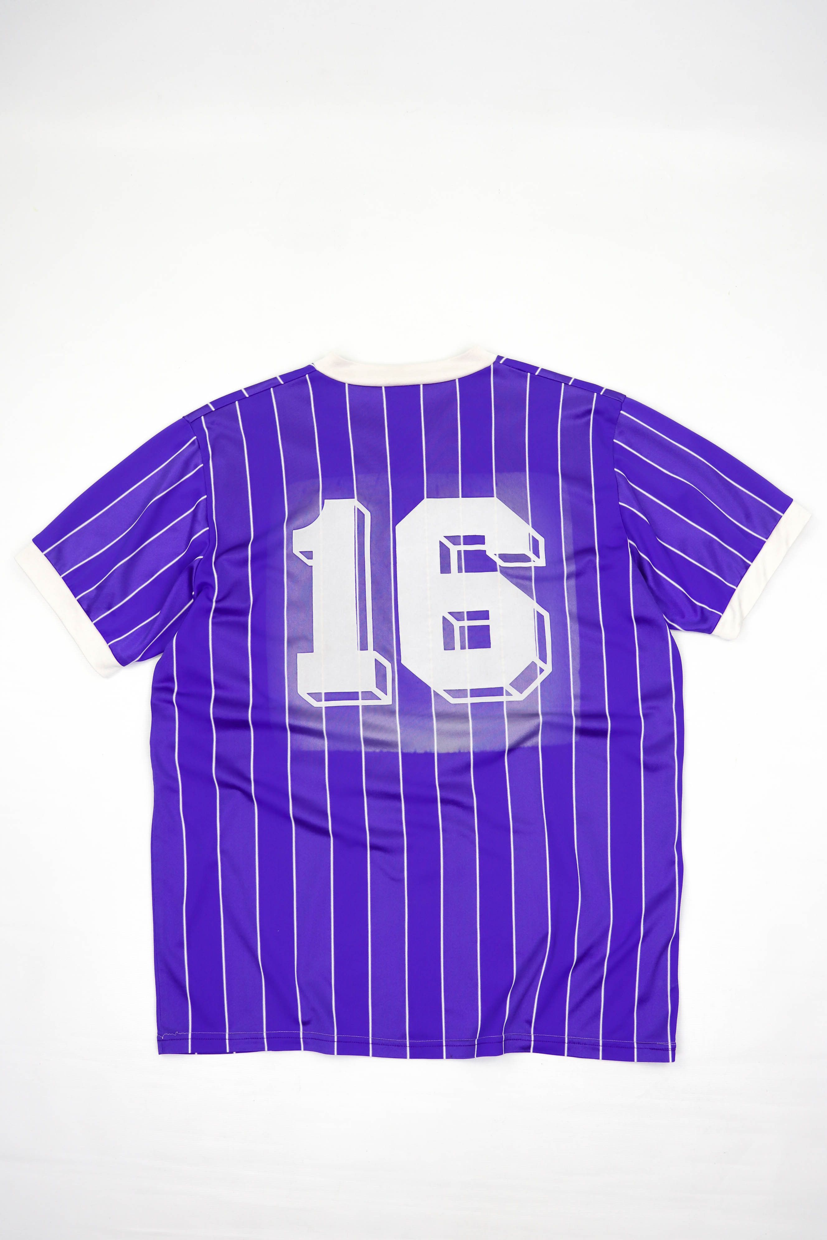 Vintage Vintage 80-90s Die Continentale Striped Purple Soccer Jersey Size US L / EU 52-54 / 3 - 2 Thumbnail