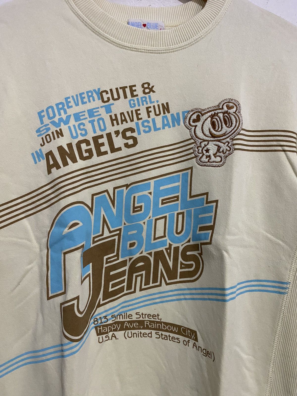 Angel Blue × Hysteric Glamour × Japanese Brand 💸BINDINGOFFER💸Angel Blue Jeans Sweatshirt Size US L / EU 52-54 / 3 - 2 Thumbnail