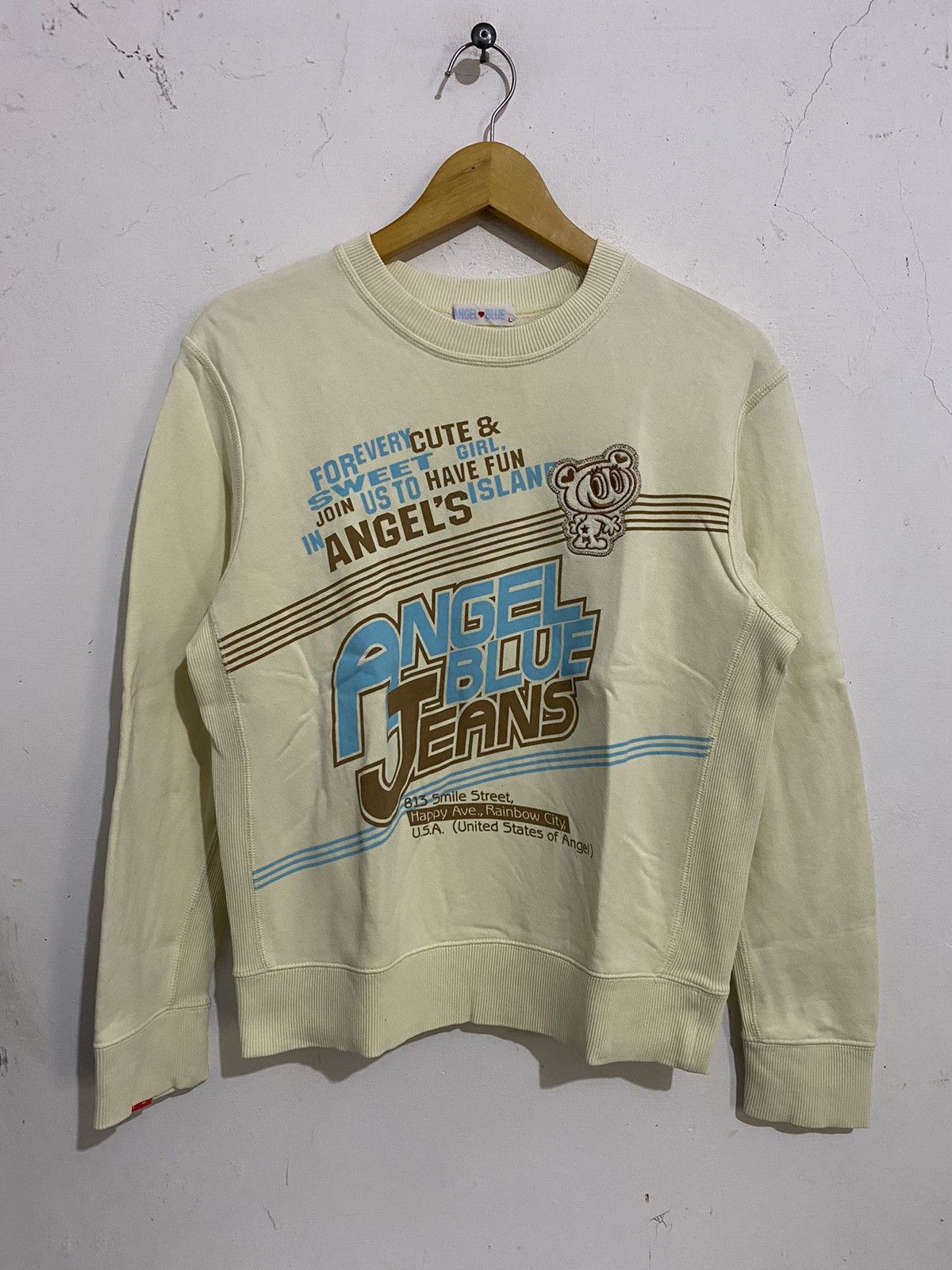 Angel Blue × Hysteric Glamour × Japanese Brand 💸BINDINGOFFER💸Angel Blue Jeans Sweatshirt Size US L / EU 52-54 / 3 - 1 Thumbnail