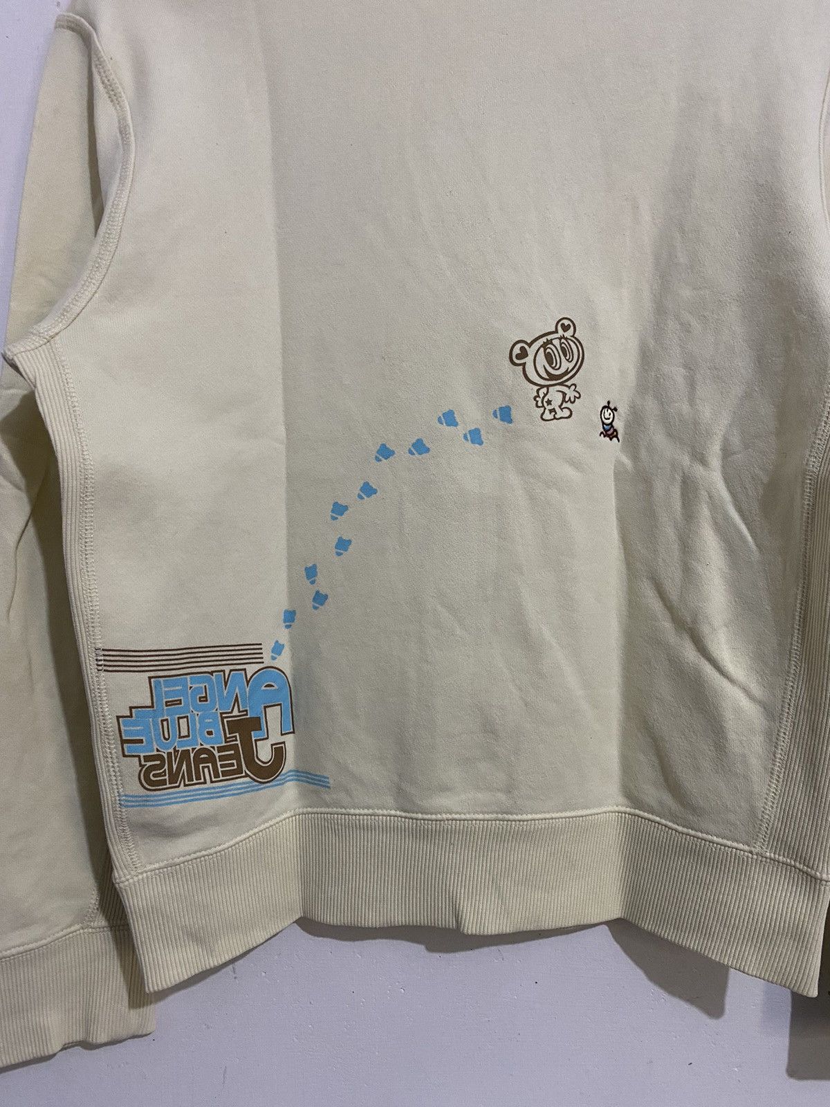 Angel Blue × Hysteric Glamour × Japanese Brand 💸BINDINGOFFER💸Angel Blue Jeans Sweatshirt Size US L / EU 52-54 / 3 - 4 Thumbnail