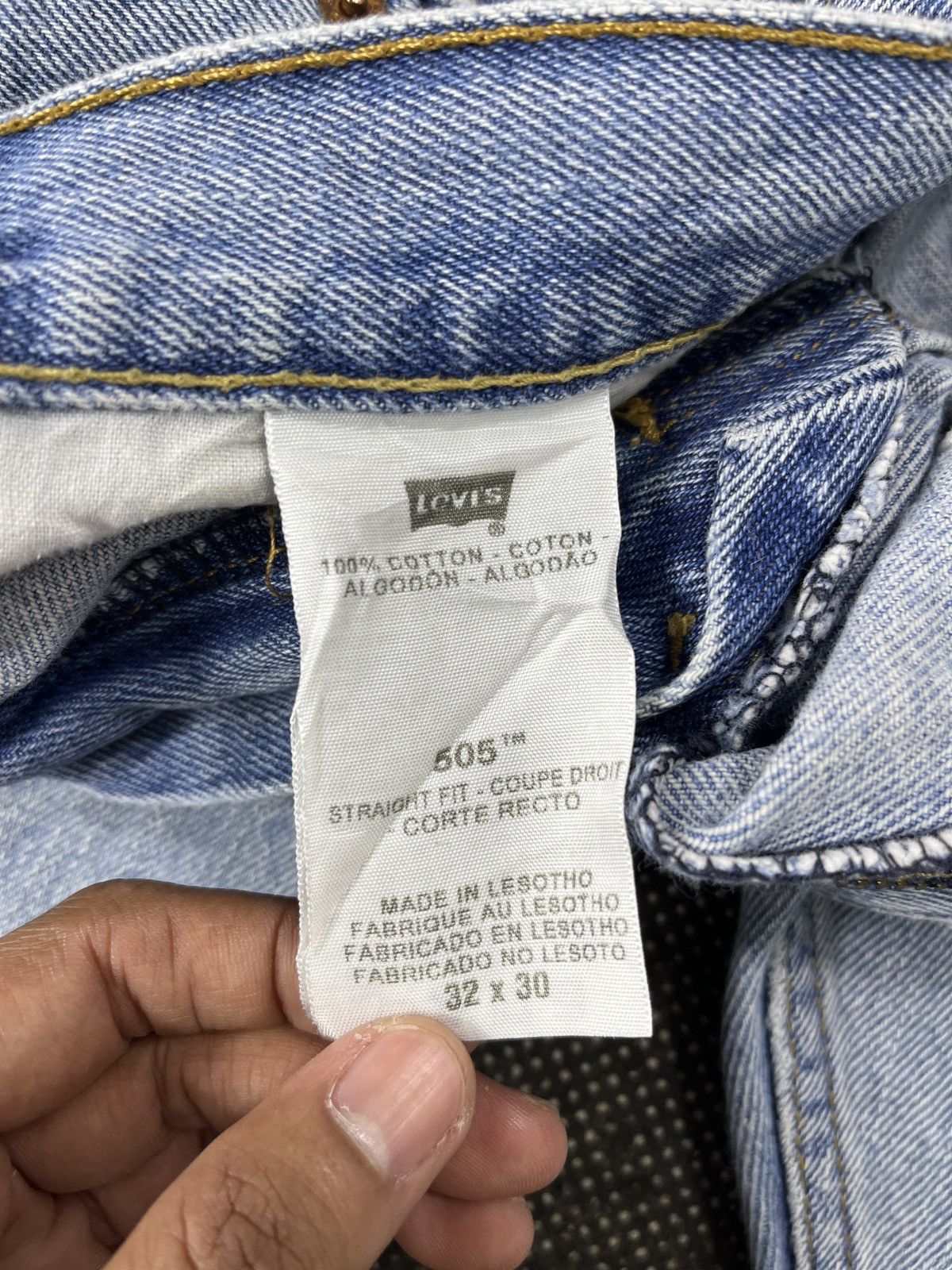Levi's Vintage Levi's 505 Stone Wash Jeans - J737 Size US 34 / EU 50 - 7 Thumbnail