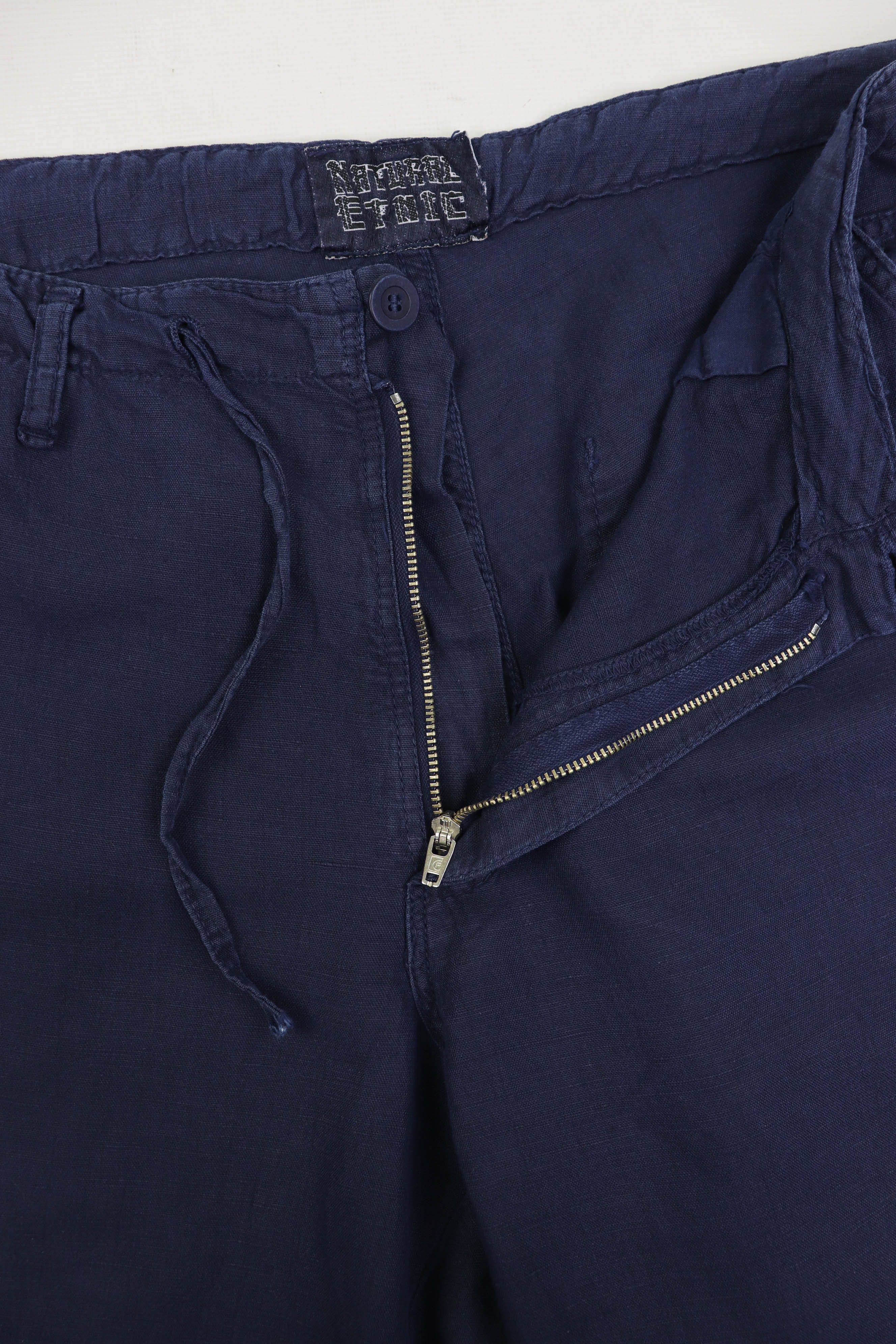Other Natural Etnic Blue King Linen/Cotton Trousers Pants Size US 38 / EU 54 - 6 Thumbnail