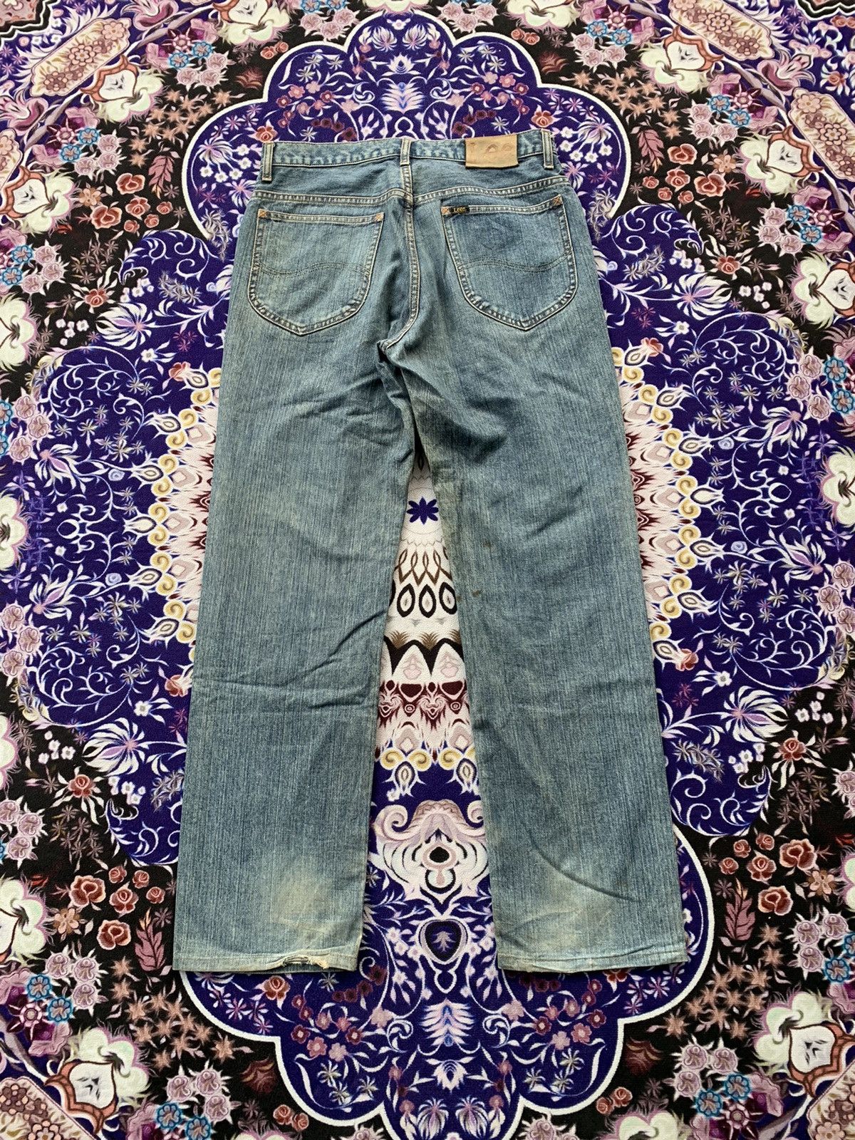 If Six Was Nine Vintage Lee Faded Wash Denim Size US 32 / EU 48 - 9 Thumbnail