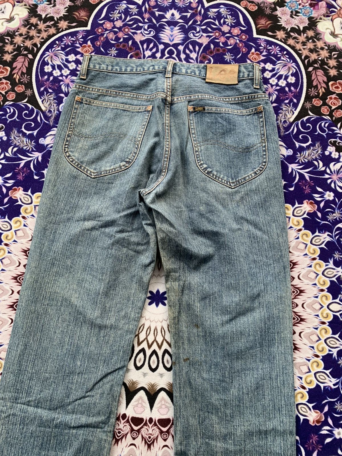 If Six Was Nine Vintage Lee Faded Wash Denim Size US 32 / EU 48 - 12 Thumbnail