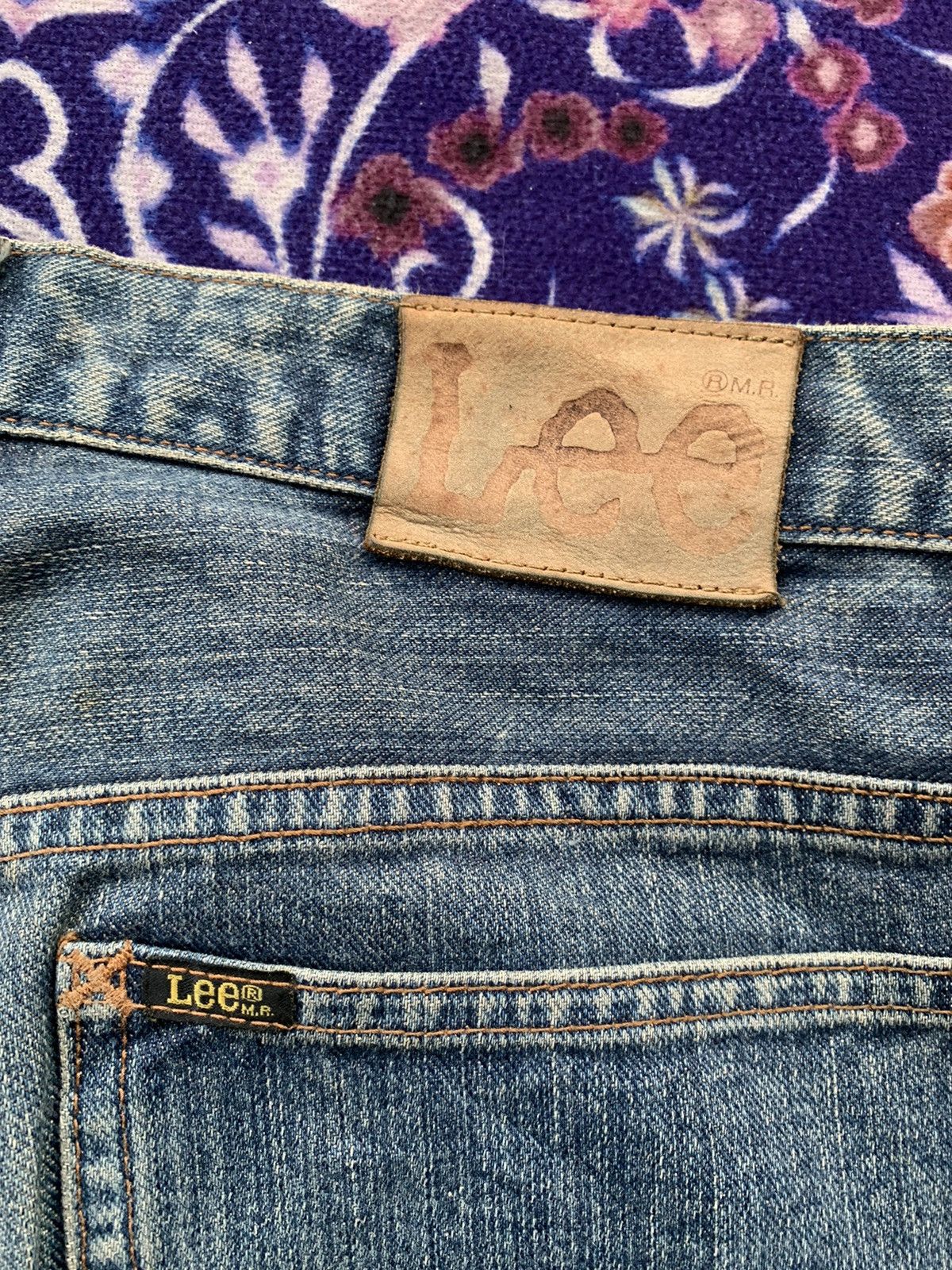 If Six Was Nine Vintage Lee Faded Wash Denim Size US 32 / EU 48 - 13 Thumbnail
