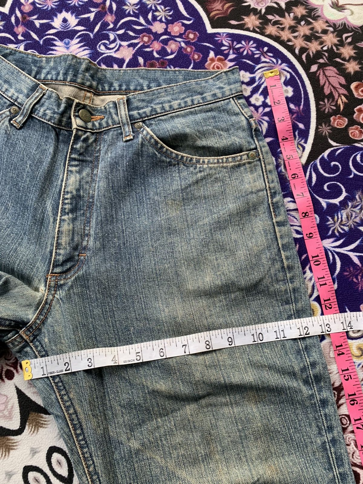 If Six Was Nine Vintage Lee Faded Wash Denim Size US 32 / EU 48 - 15 Thumbnail
