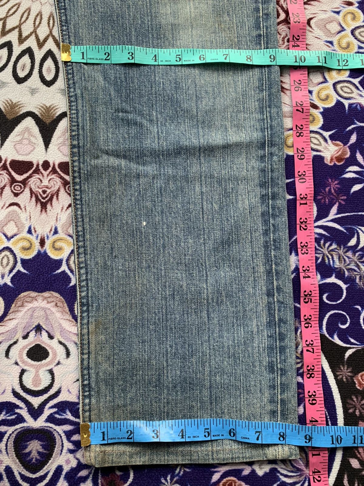 If Six Was Nine Vintage Lee Faded Wash Denim Size US 32 / EU 48 - 16 Thumbnail