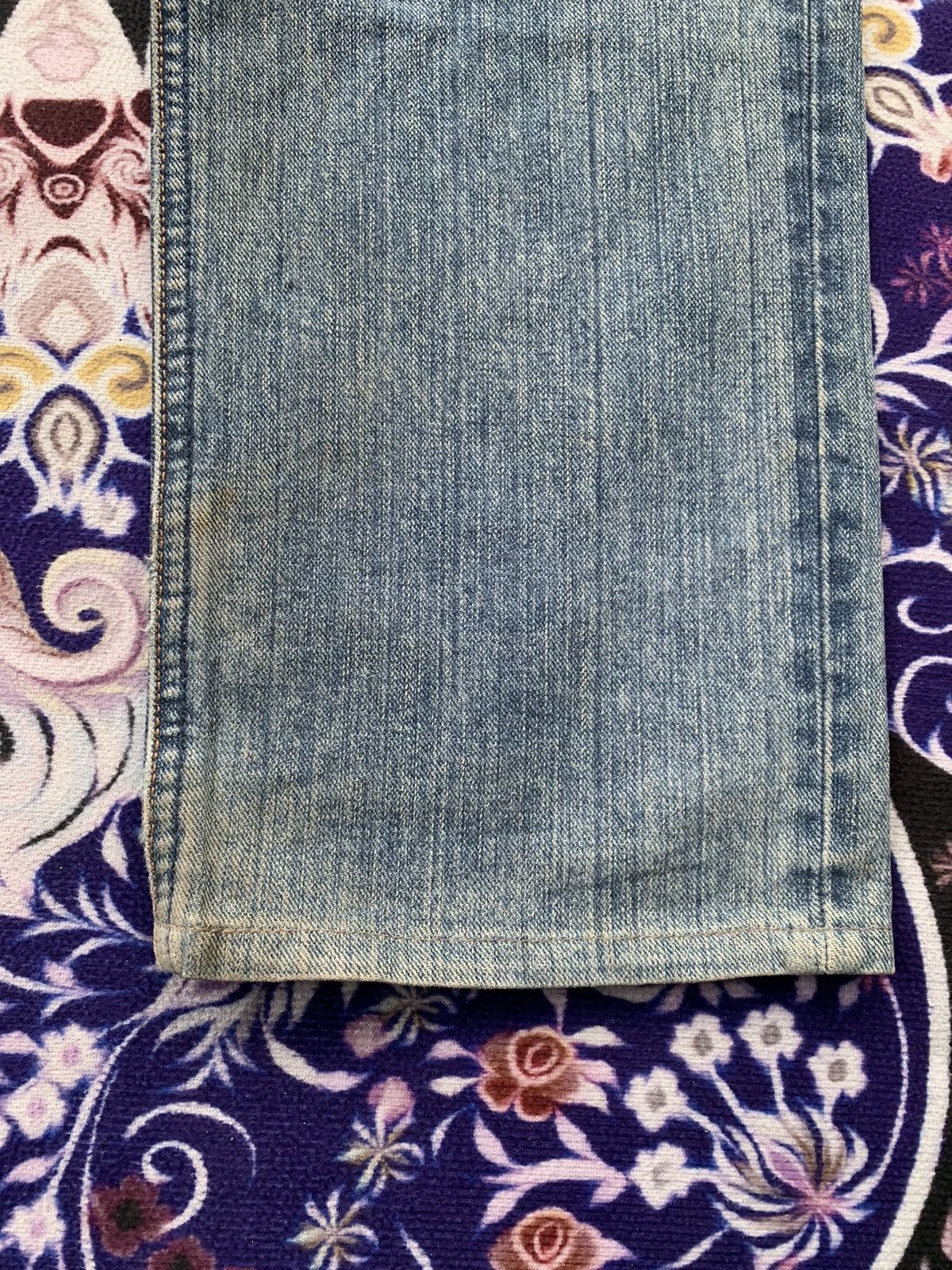 If Six Was Nine Vintage Lee Faded Wash Denim Size US 32 / EU 48 - 2 Thumbnail