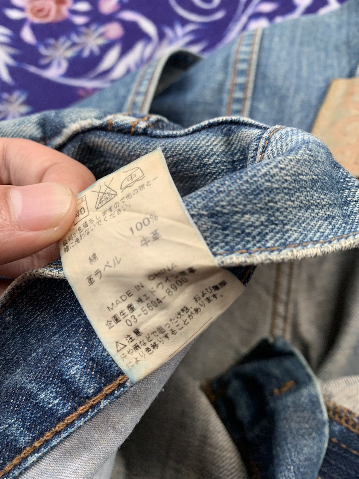 If Six Was Nine Vintage Lee Faded Wash Denim Size US 32 / EU 48 - 8 Thumbnail