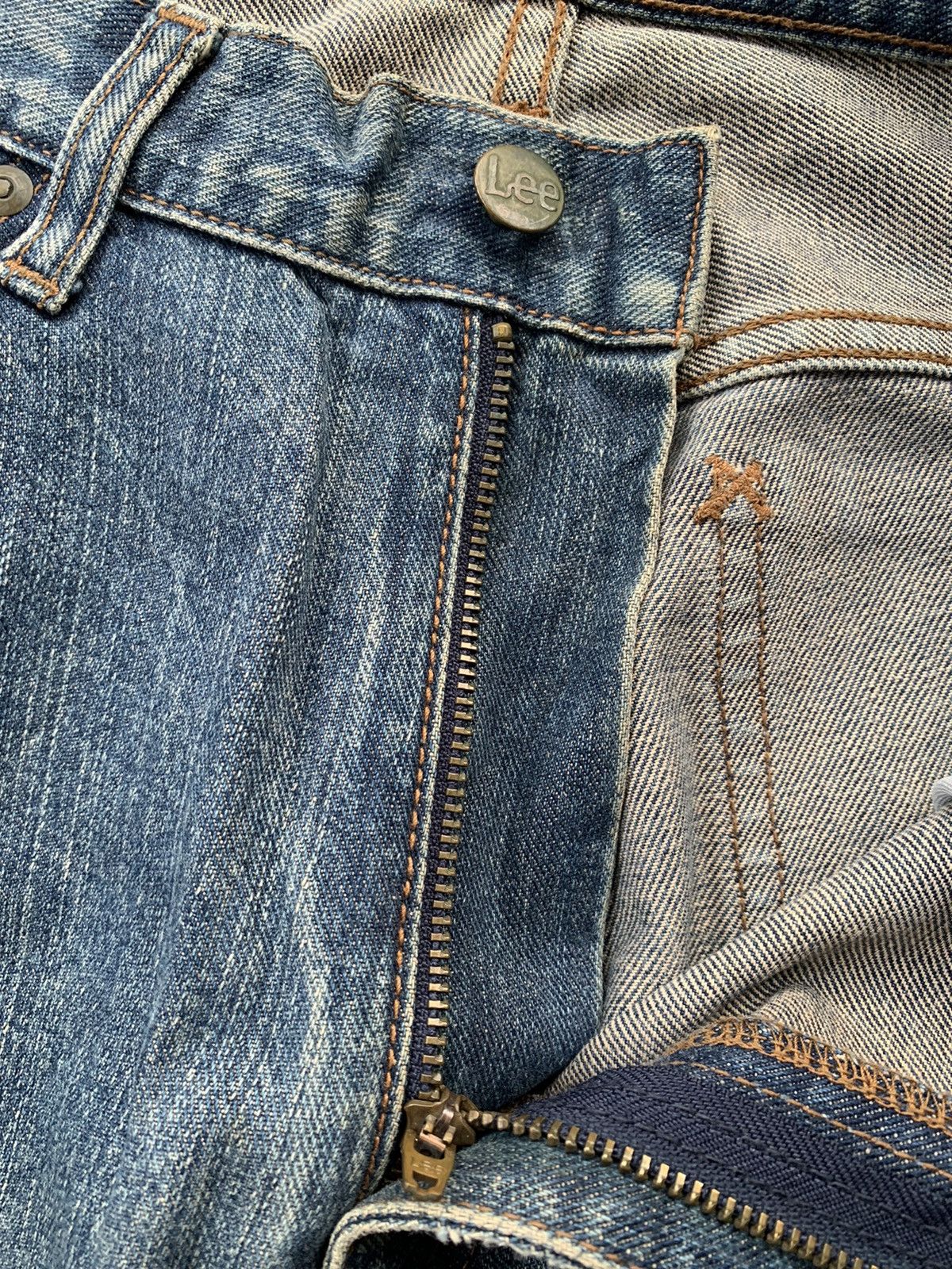 If Six Was Nine Vintage Lee Faded Wash Denim Size US 32 / EU 48 - 6 Thumbnail