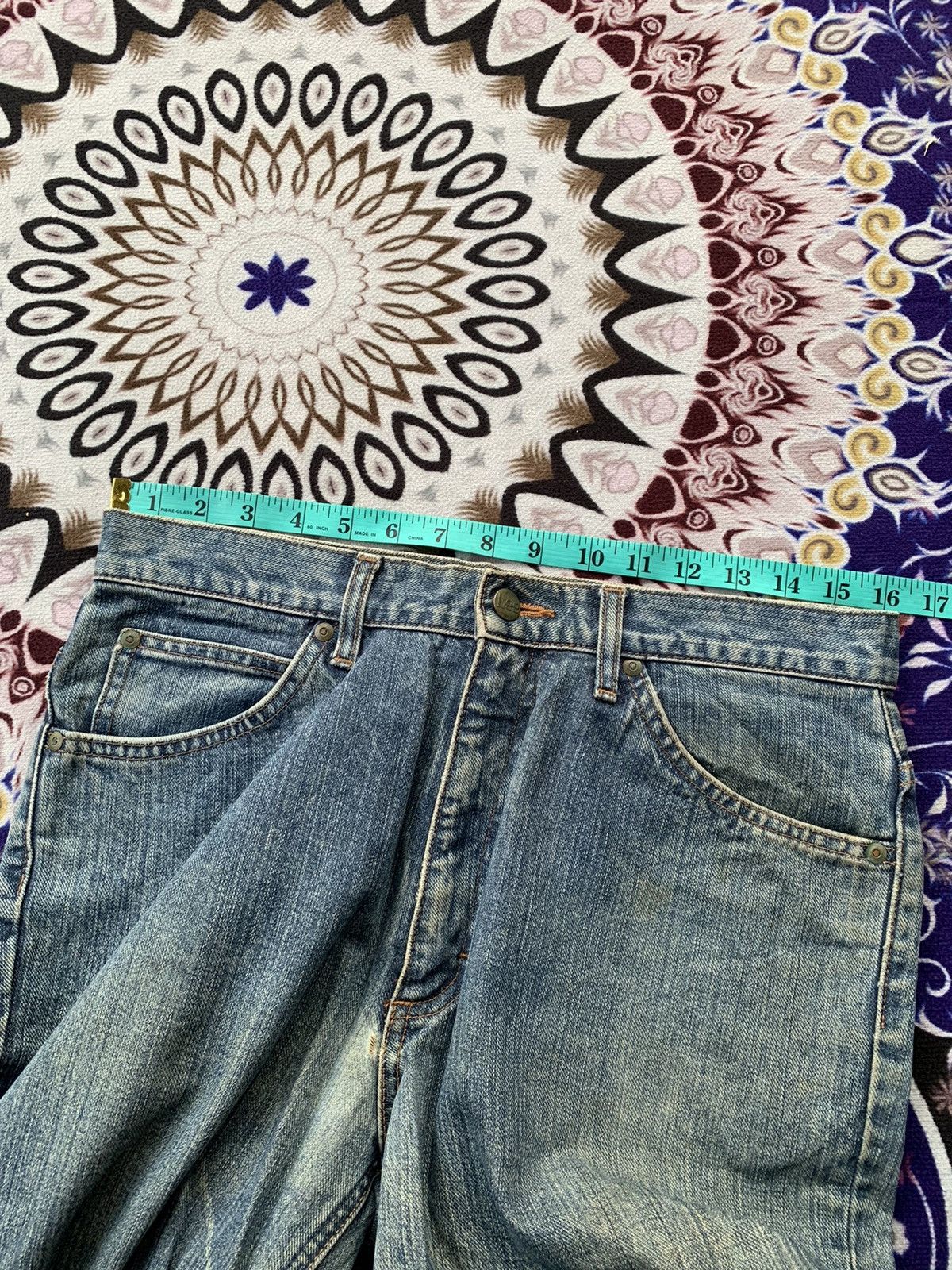 If Six Was Nine Vintage Lee Faded Wash Denim Size US 32 / EU 48 - 14 Thumbnail