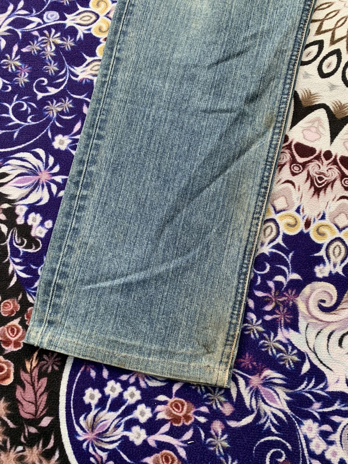 If Six Was Nine Vintage Lee Faded Wash Denim Size US 32 / EU 48 - 3 Thumbnail
