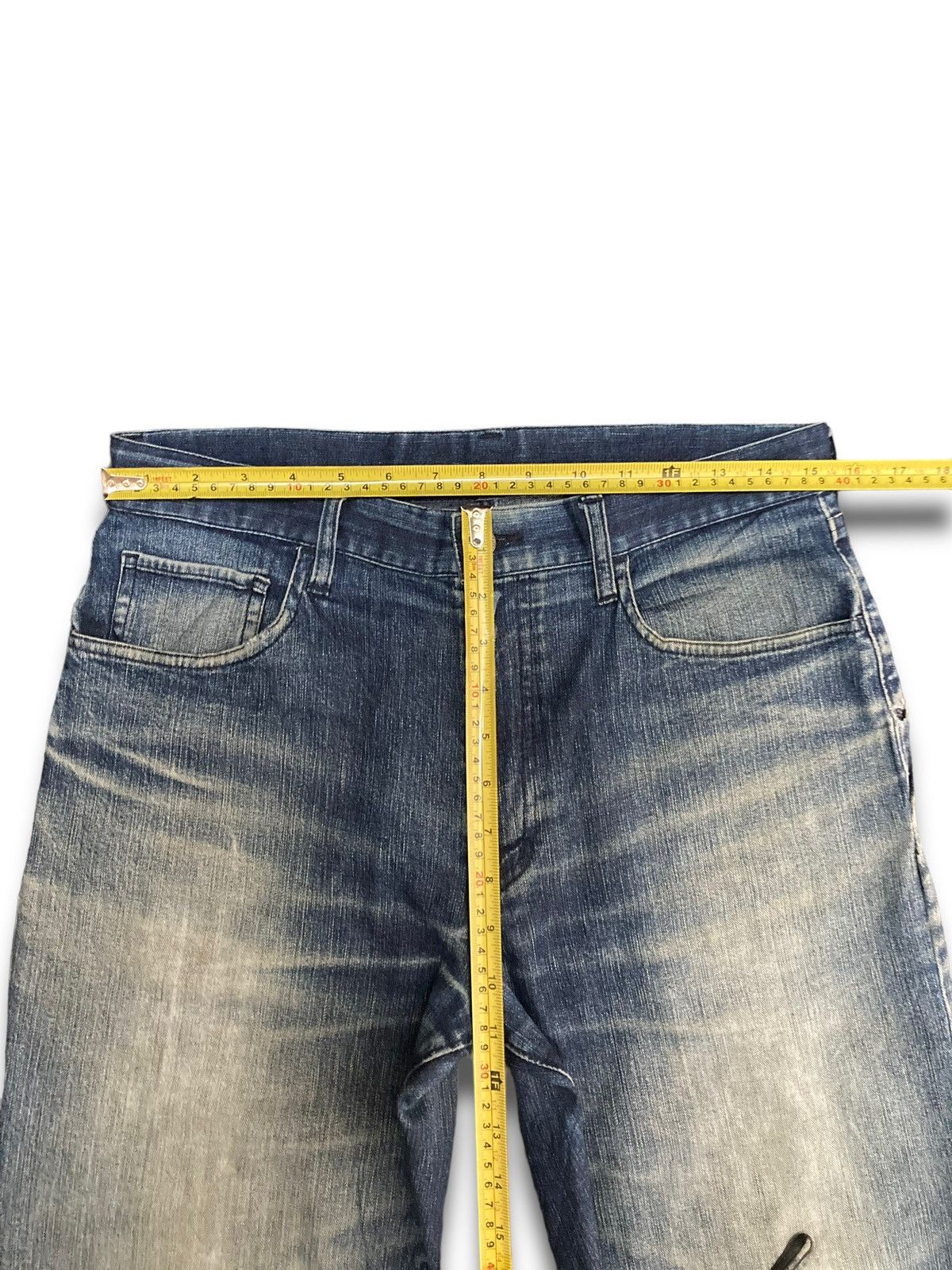 Japanese Brand × Uniqlo Uniqlo Crazy Vintage 80s Kaihara Ankle Jeans Size US 31 - 14 Thumbnail
