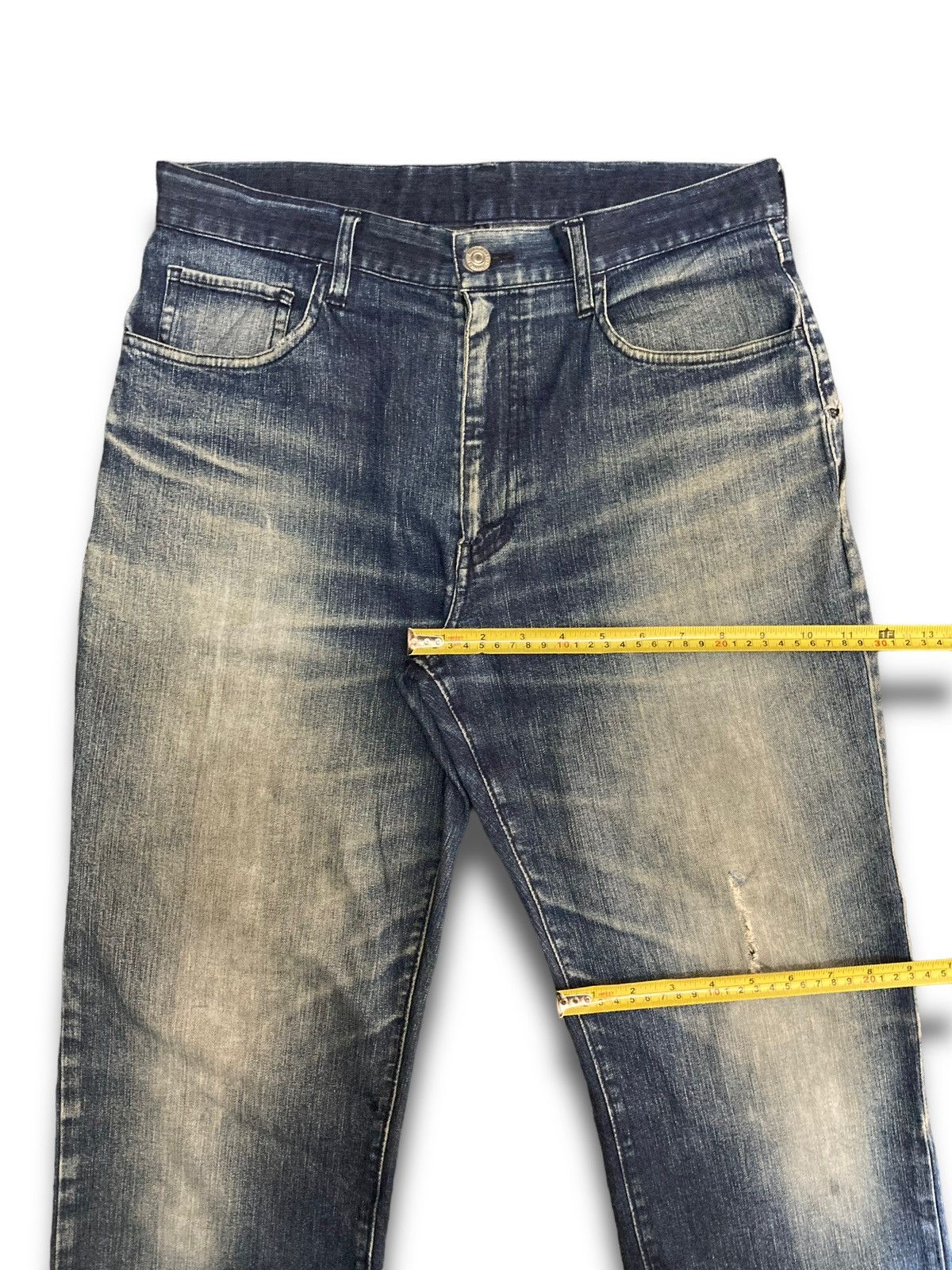 Japanese Brand × Uniqlo Uniqlo Crazy Vintage 80s Kaihara Ankle Jeans Size US 31 - 15 Thumbnail