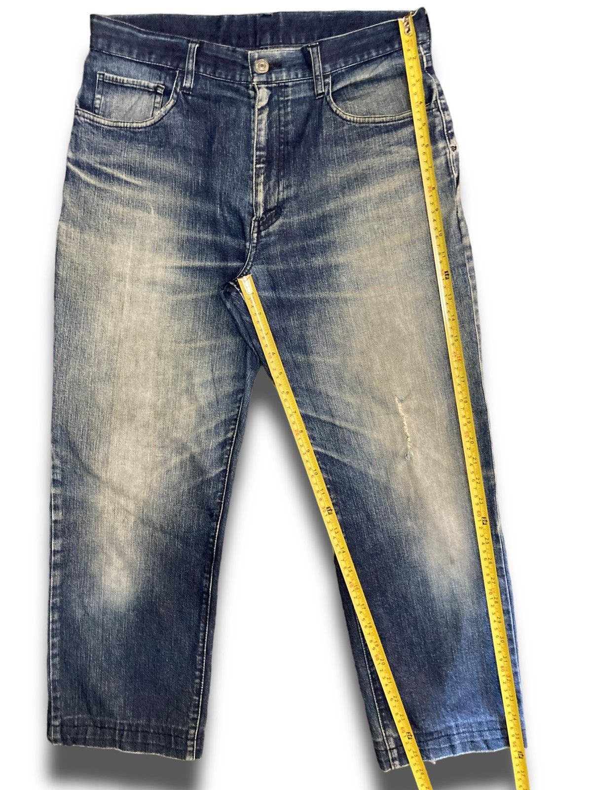 Japanese Brand × Uniqlo Uniqlo Crazy Vintage 80s Kaihara Ankle Jeans Size US 31 - 17 Thumbnail