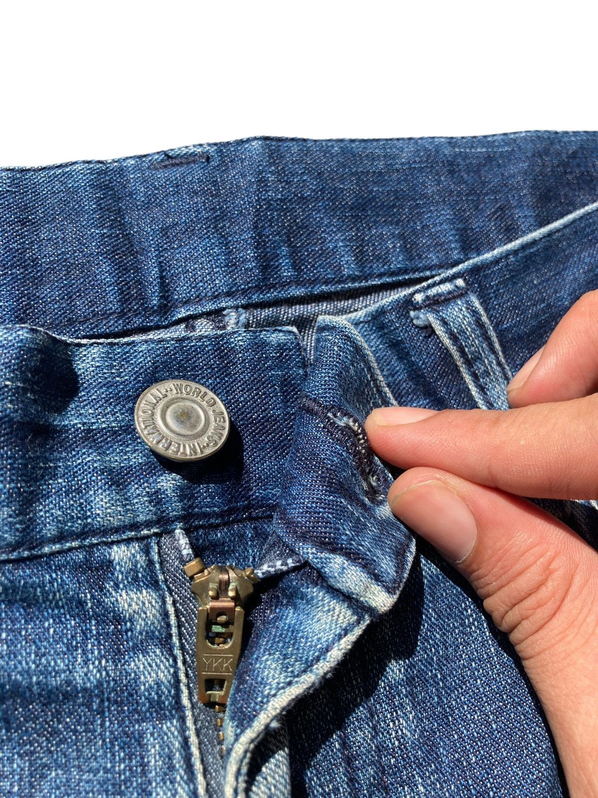 Japanese Brand × Uniqlo Uniqlo Crazy Vintage 80s Kaihara Ankle Jeans Size US 31 - 7 Thumbnail