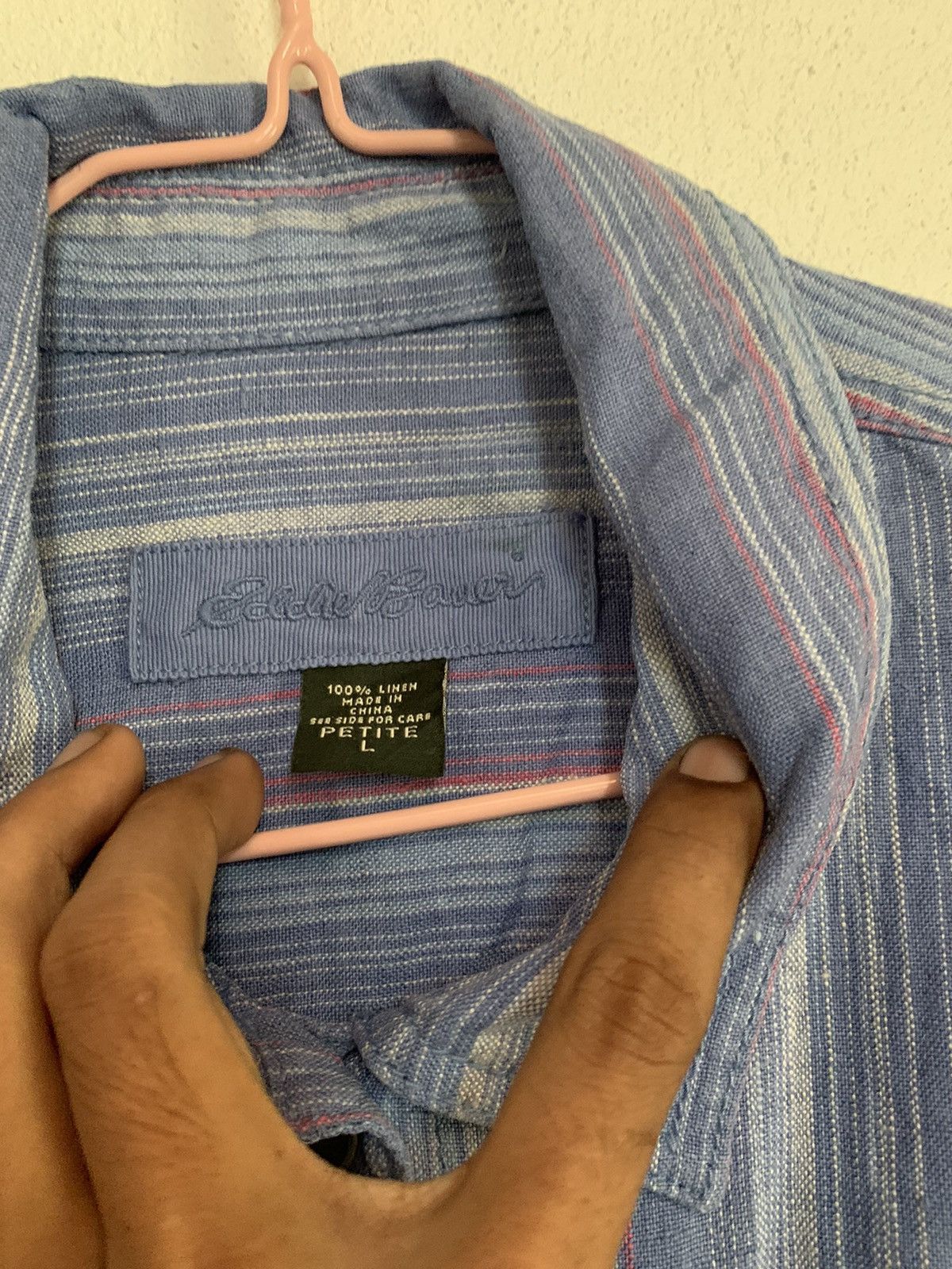 Eddie Bauer VINTAGE EDDIE BAUER STRIPES DENIM JACKET RARE Size L / US 10 / IT 46 - 4 Thumbnail