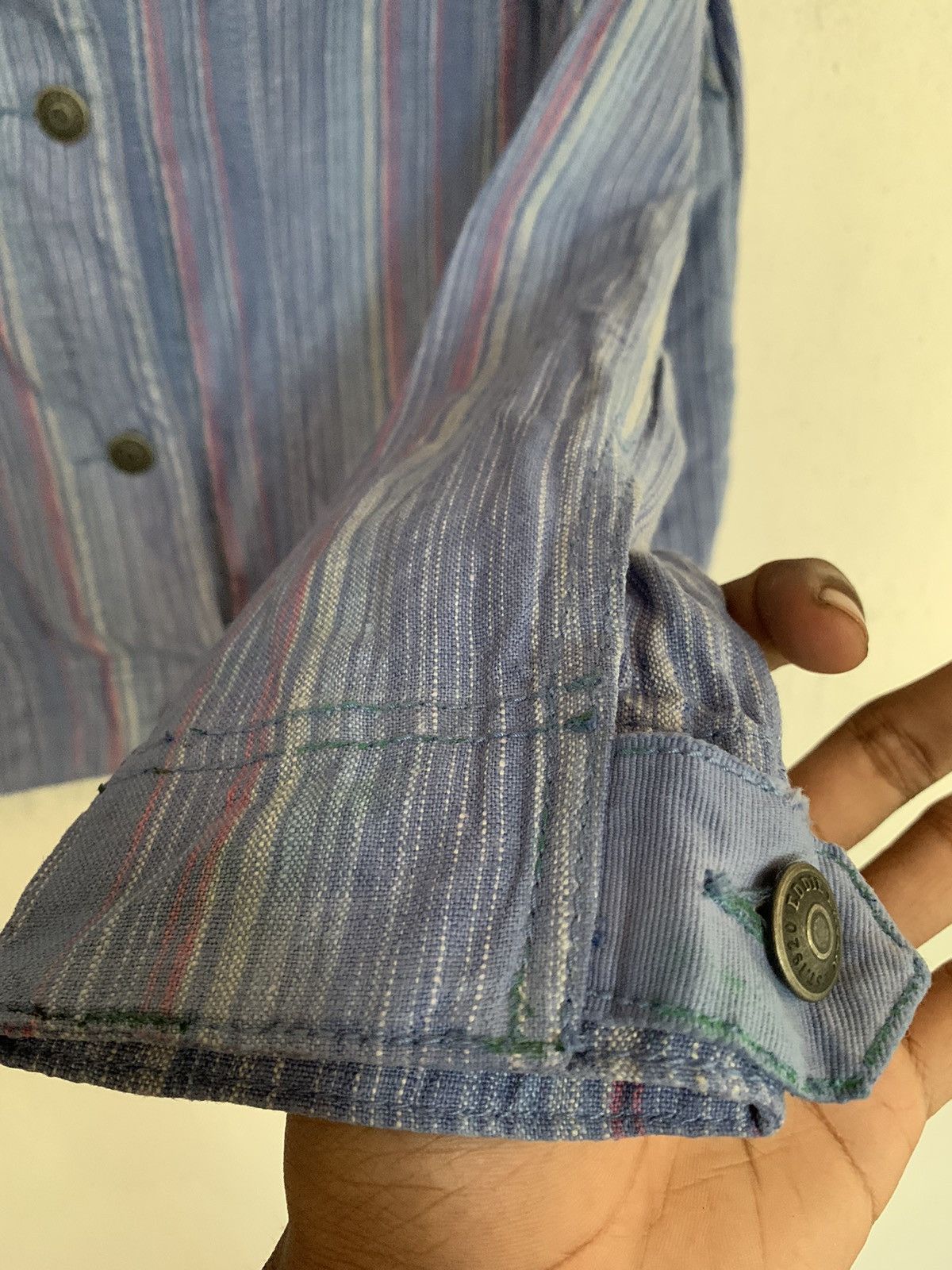 Eddie Bauer VINTAGE EDDIE BAUER STRIPES DENIM JACKET RARE Size L / US 10 / IT 46 - 5 Thumbnail