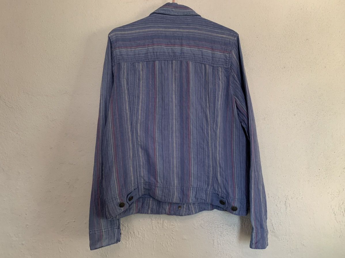 Eddie Bauer VINTAGE EDDIE BAUER STRIPES DENIM JACKET RARE Size L / US 10 / IT 46 - 3 Thumbnail