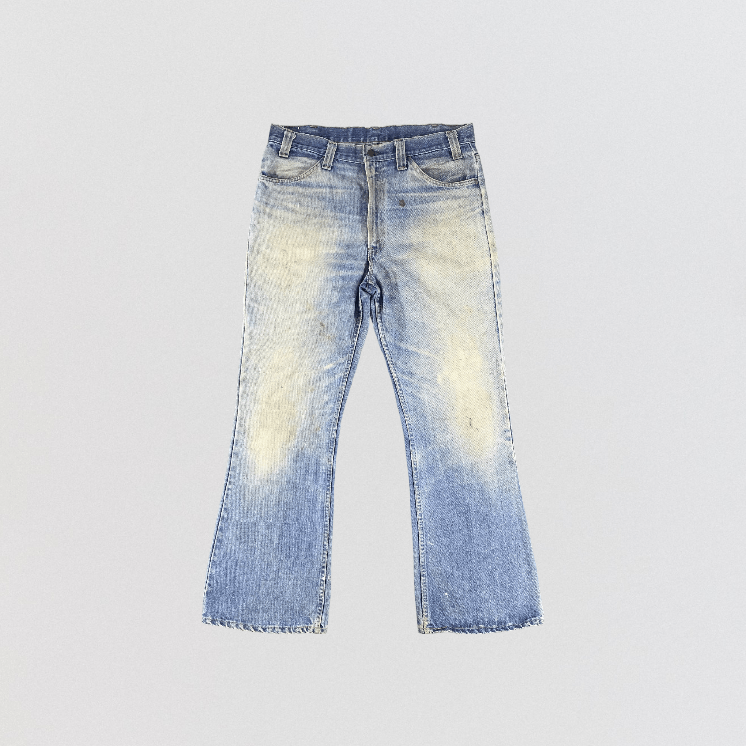 Levi's × Vintage Vintage 70s Light Wash Levis Bell Bottom Jeans-JM898 Size US 37 - 1 Thumbnail
