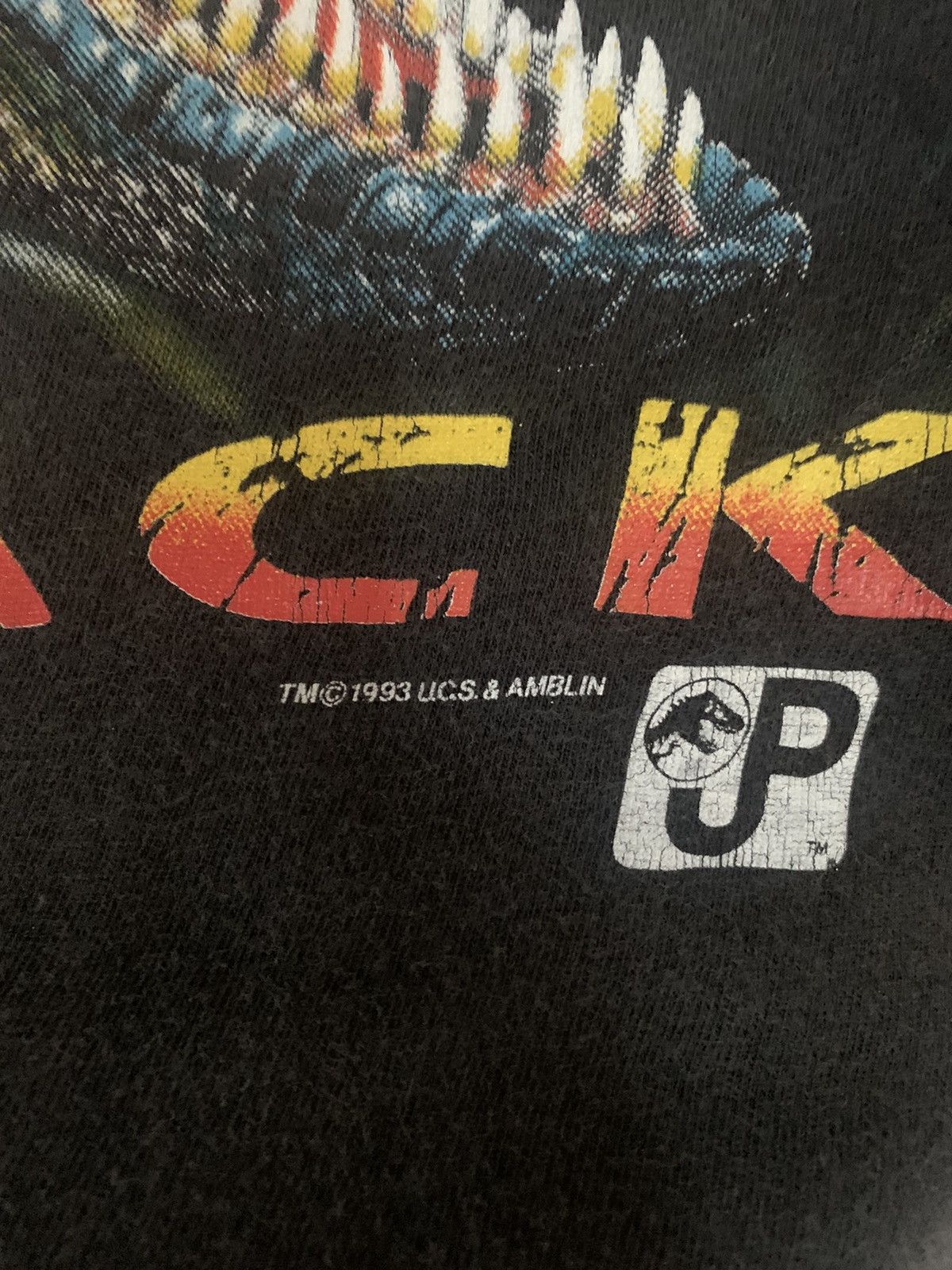 Vintage 90s JURASSIC PARK T SHIRT NICELY FADED Size US M / EU 48-50 / 2 - 3 Thumbnail