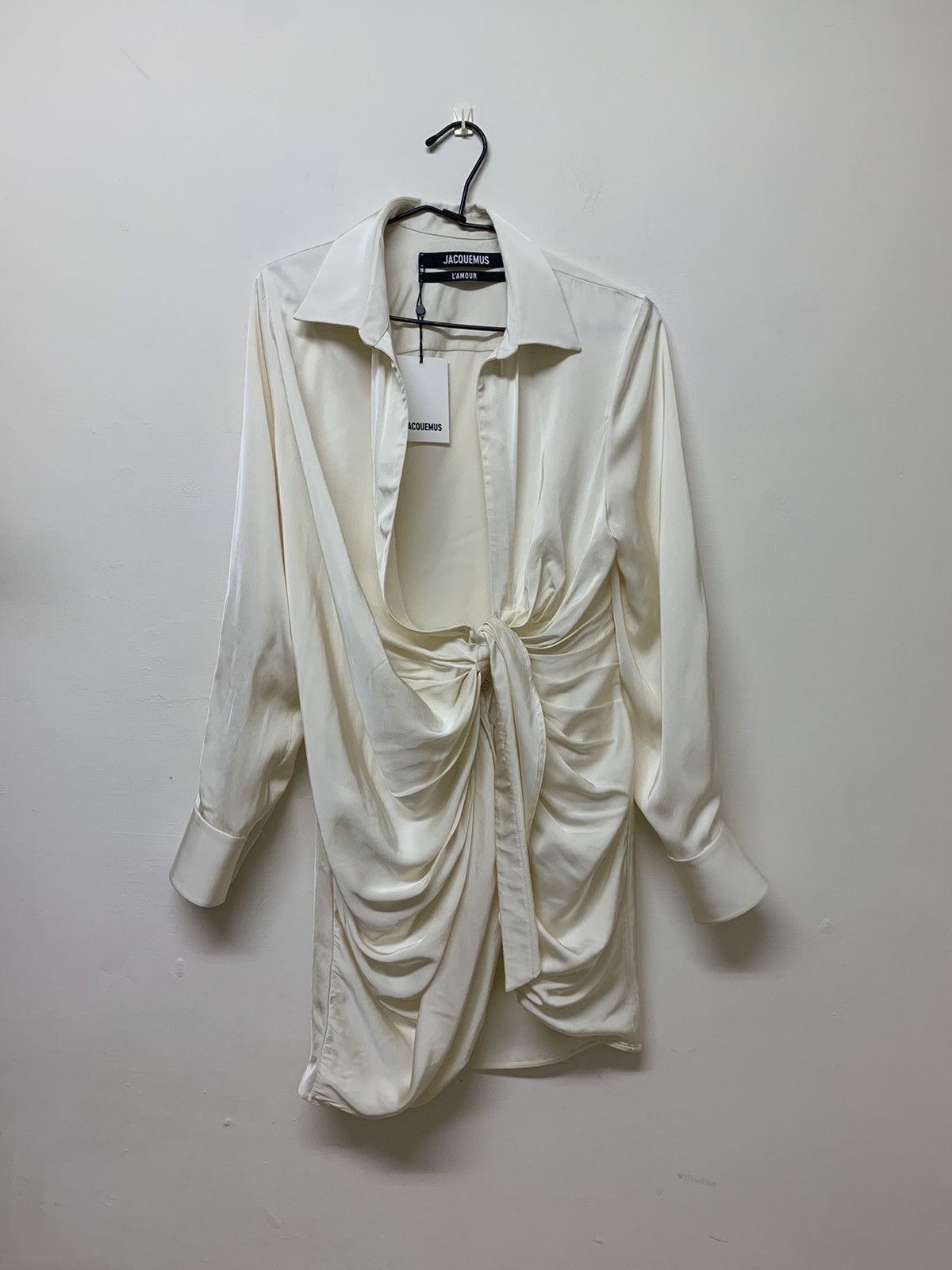 Jacquemus Bahia asymmetric mini dress