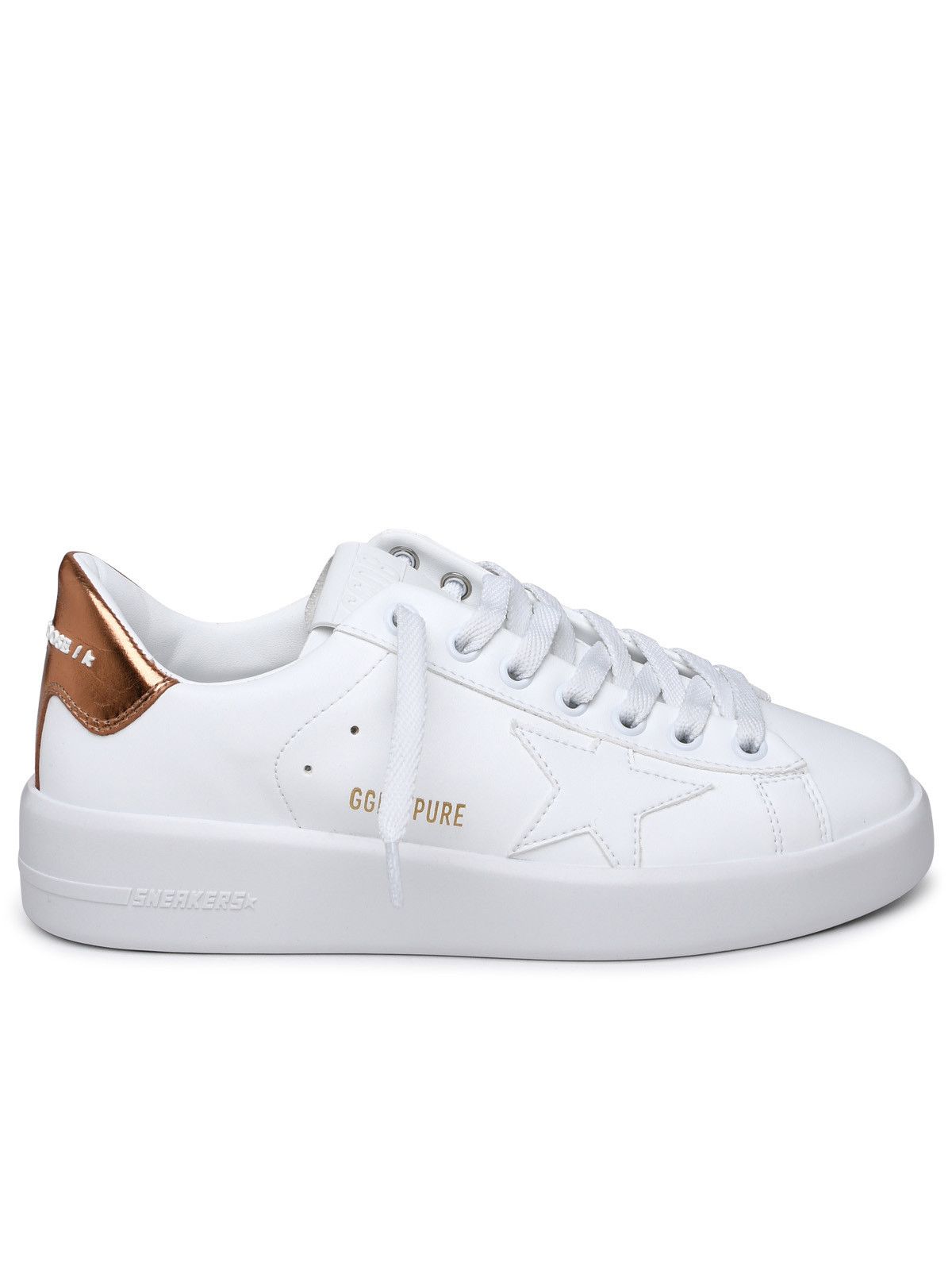 'Purestar' White Textile Polyurethane Sneakers