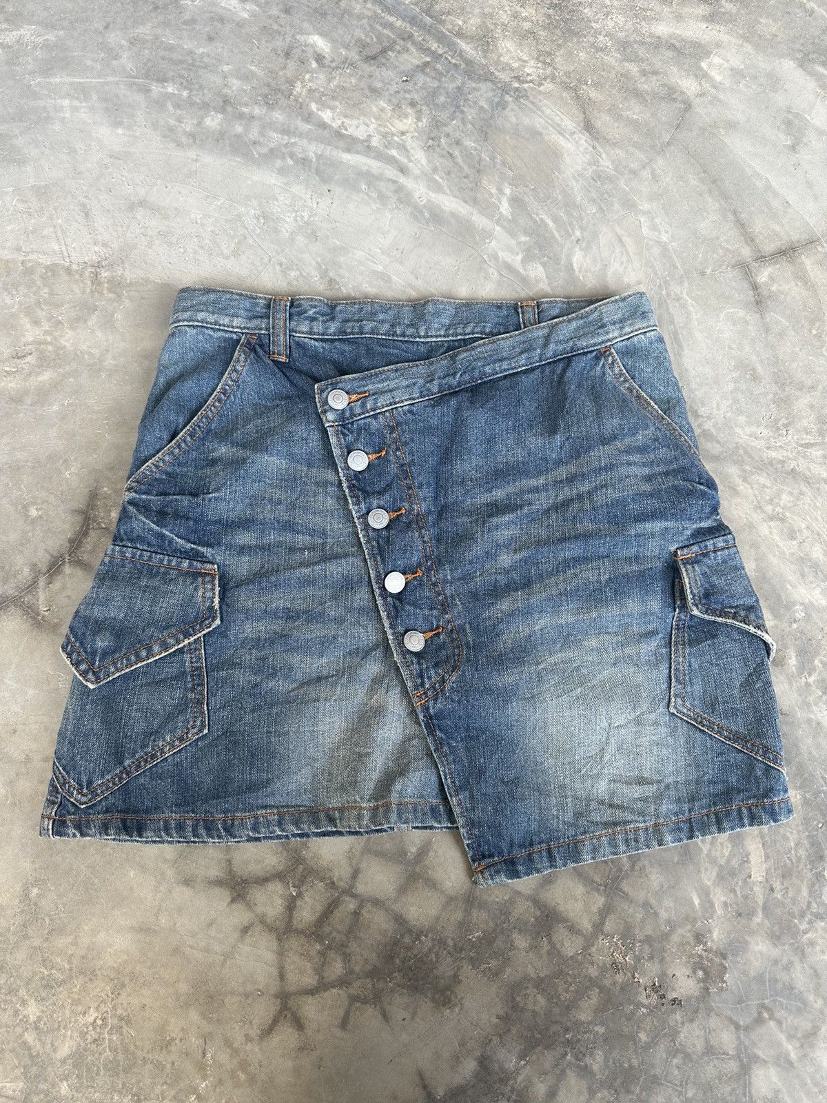 Vintage Issey Miyake Sunao Kuwahara Buttoned Mini Skirts