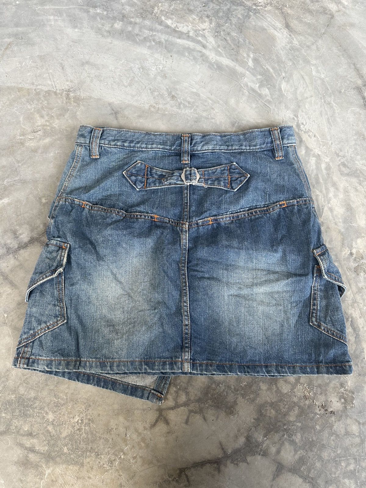 Issey Miyake × Sunao Kuwahara Vintage Issey Miyake Sunao Kuwahara Buttoned Mini Skirts Size 31" - 2 Thumbnail