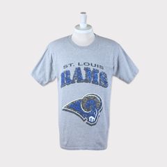 Vintage 1990s St Louis Rams Ringer Crew from Lee Sport - Size XXL