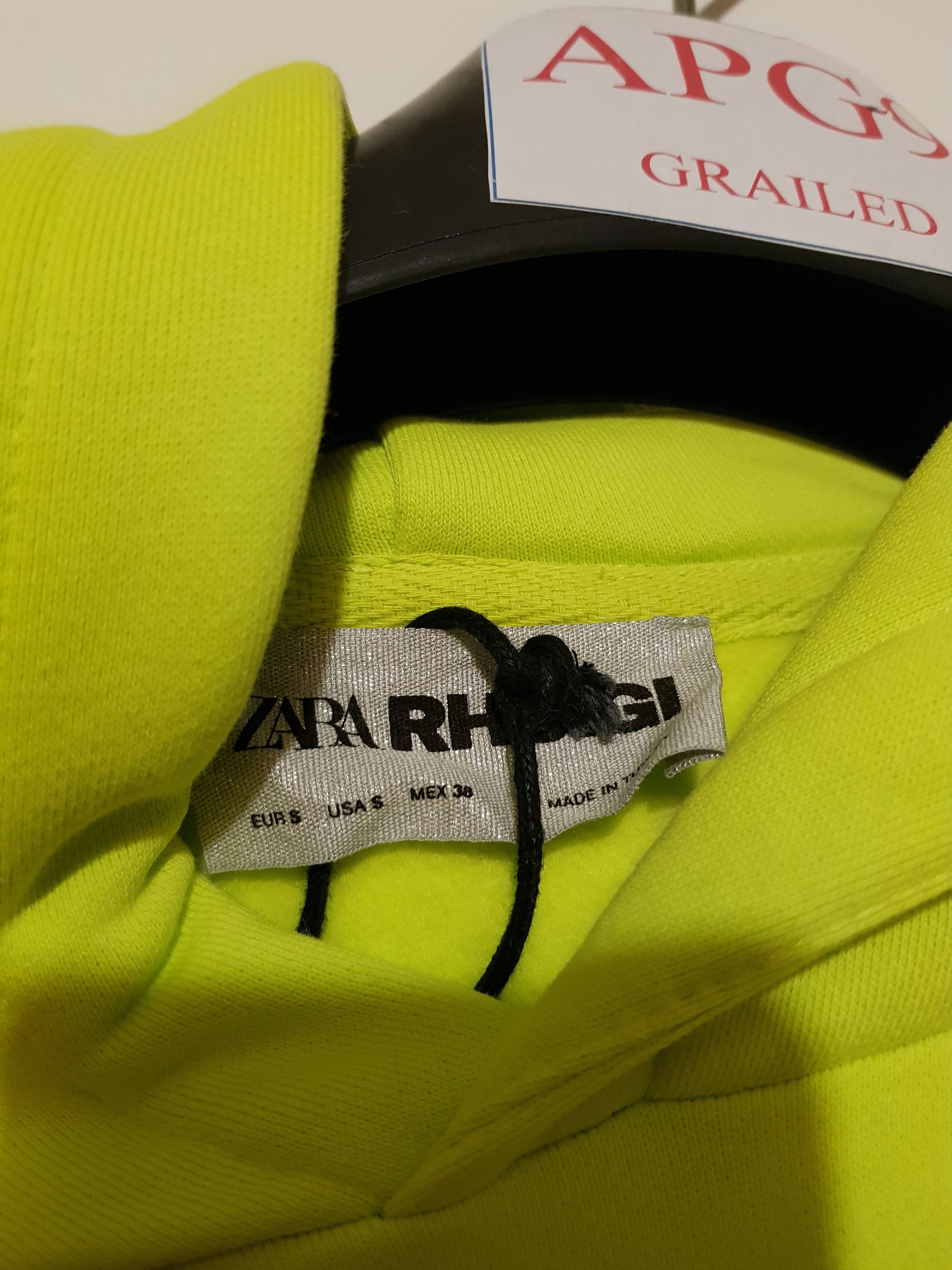 Rhude × Zara Logo Neon Hoodie Rhude x Zara Rhuigi Size US S / EU 44-46 / 1 - 5 Thumbnail
