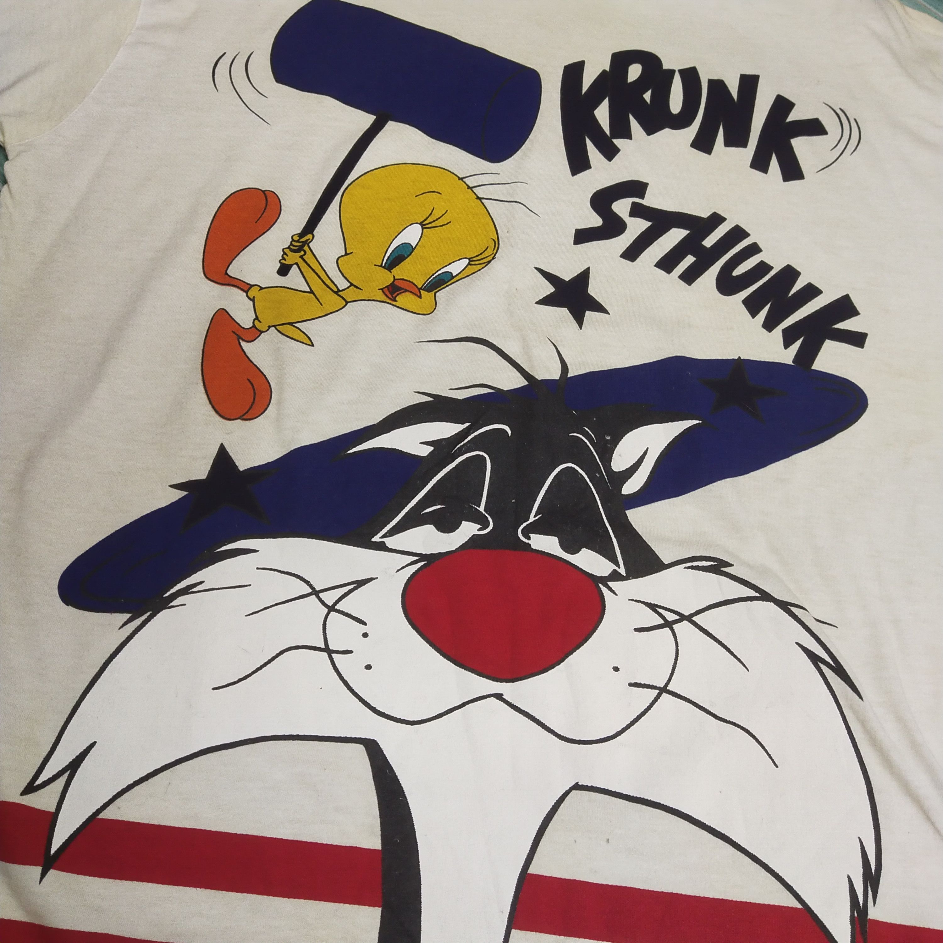 Jean Charles De Castelbajac Vintage 1996 Warner Bros Looney Tunes Sylvester & Tweeny Size US L / EU 52-54 / 3 - 2 Thumbnail