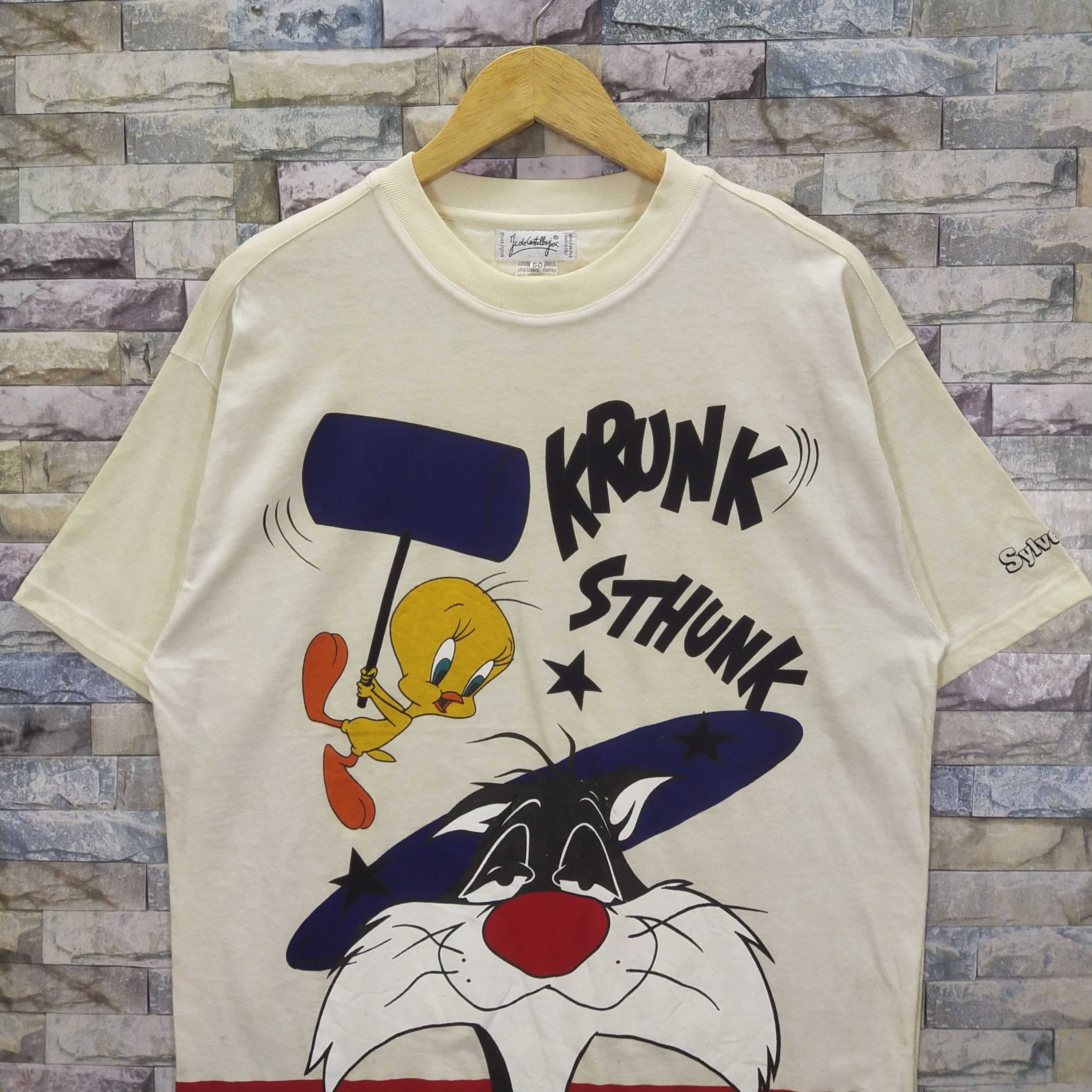 Jean Charles De Castelbajac Vintage 1996 Warner Bros Looney Tunes Sylvester & Tweeny Size US L / EU 52-54 / 3 - 4 Thumbnail