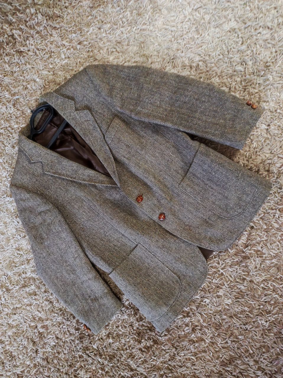 Women's Vintage Harris Tweed Jacket Xl/XXL