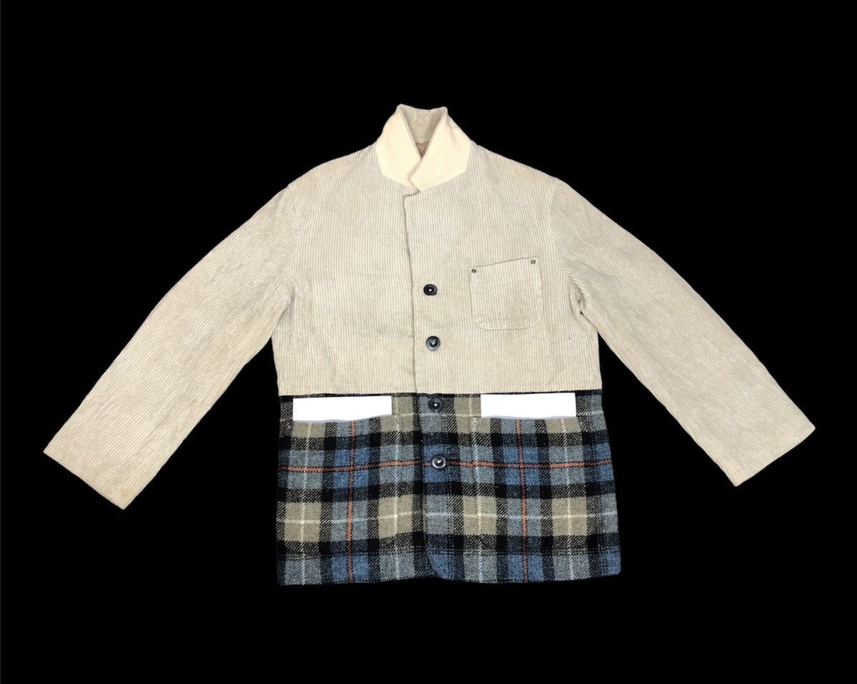 Hai Sporting Gear × Issey Miyake × Japanese Brand 90s Hai Sporting Gear Issey Miyake Corduroy Checked Jacket Size US M / EU 48-50 / 2 - 2 Thumbnail