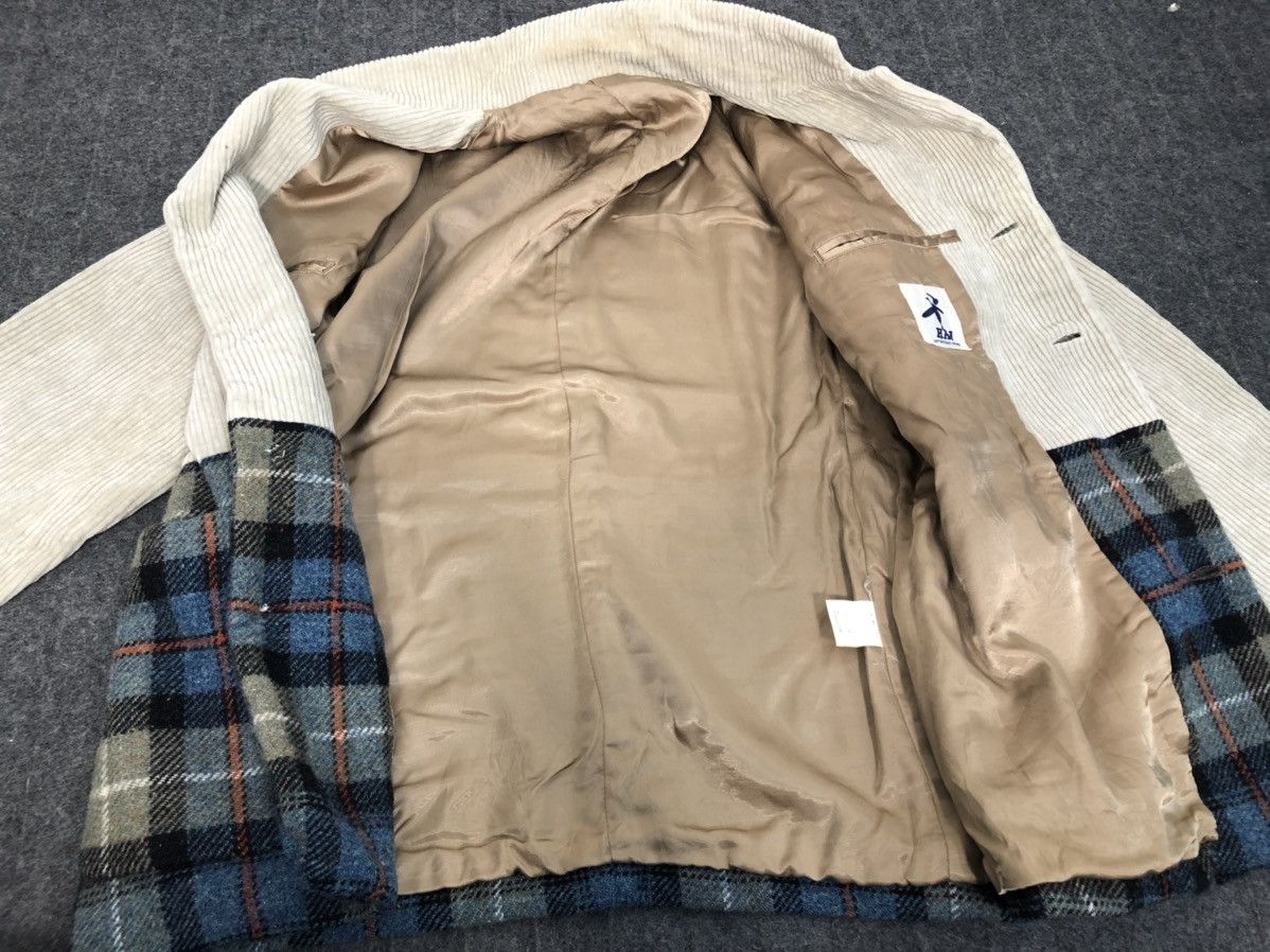 Hai Sporting Gear × Issey Miyake × Japanese Brand 90s Hai Sporting Gear Issey Miyake Corduroy Checked Jacket Size US M / EU 48-50 / 2 - 5 Thumbnail