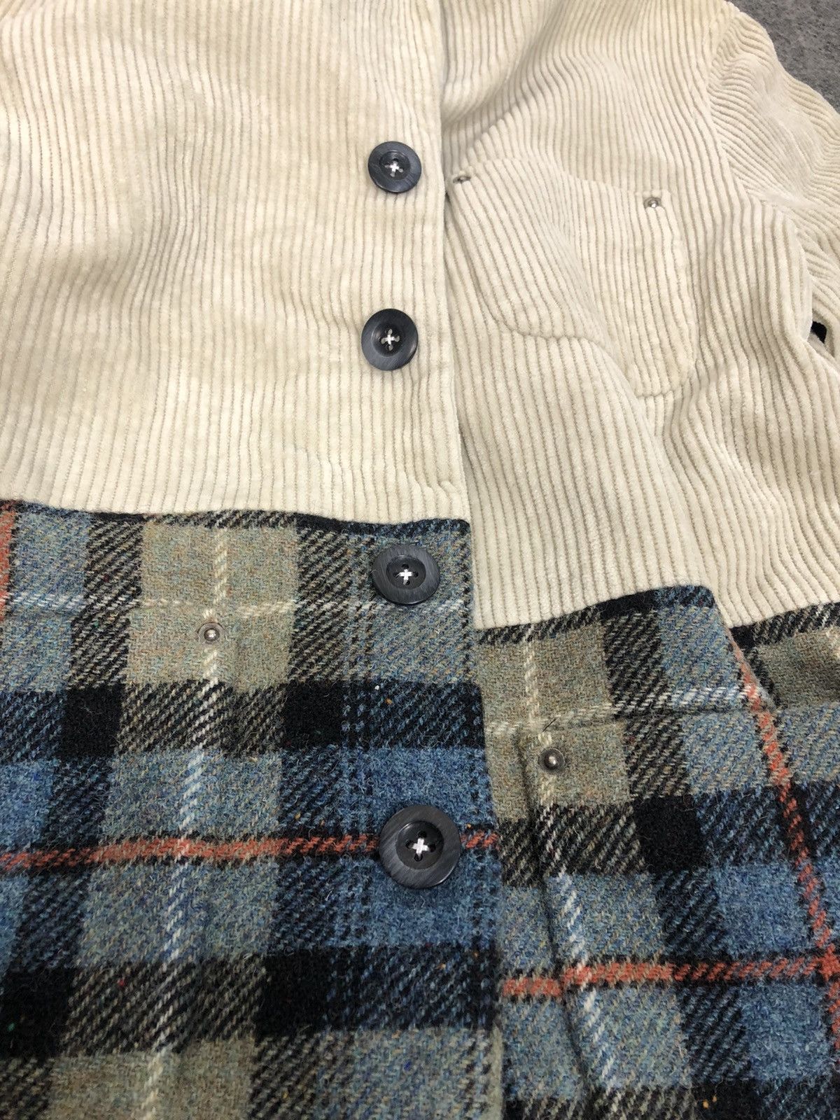 Hai Sporting Gear × Issey Miyake × Japanese Brand 90s Hai Sporting Gear Issey Miyake Corduroy Checked Jacket Size US M / EU 48-50 / 2 - 6 Thumbnail